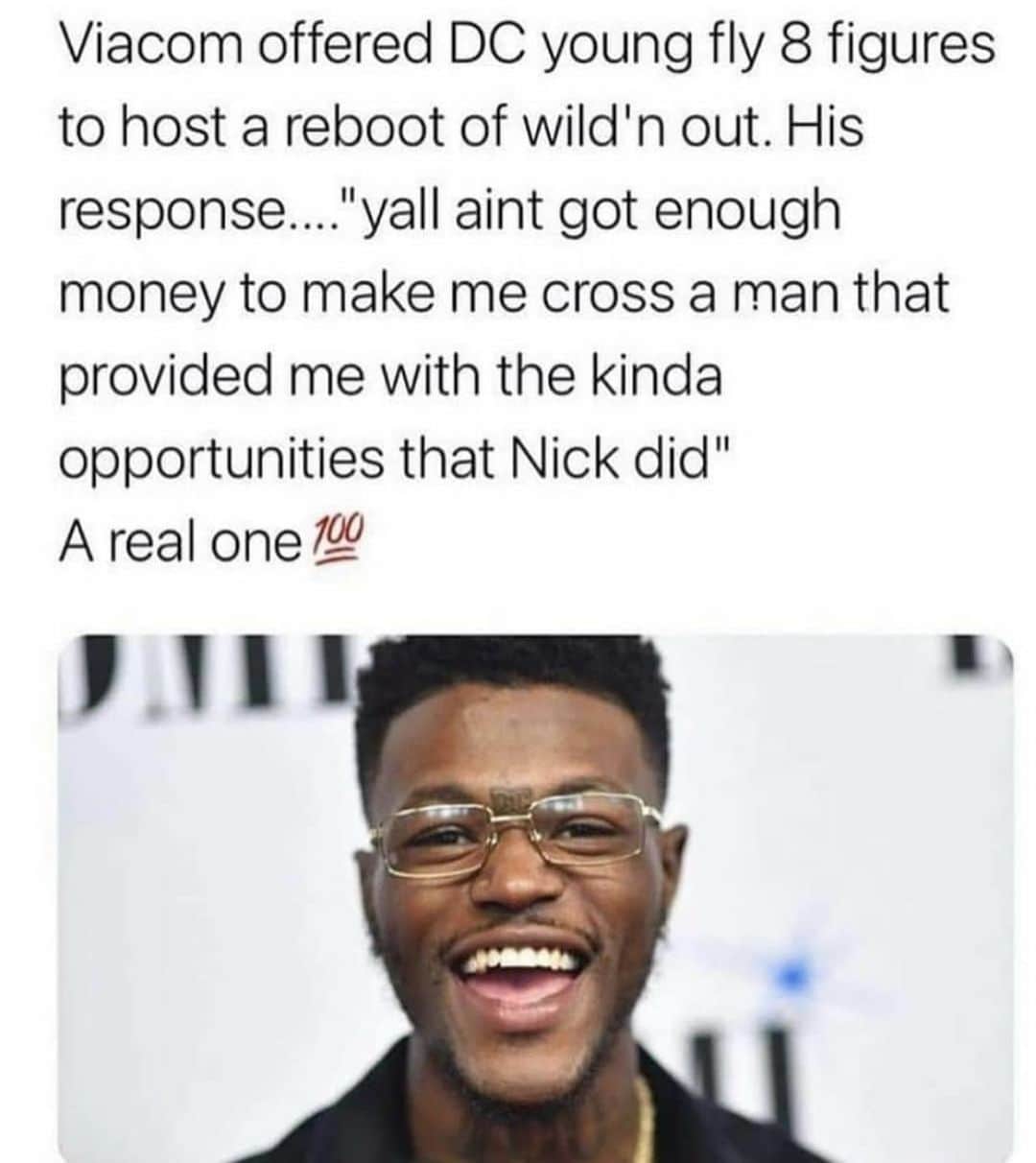 ネネ・リークスのインスタグラム：「Viacom offered my Nephew COINZ to host Wild’n out! And what did @dcyoungfly sayyyyyyyyyyy...WOW! We need more people in the game like this! RESPECT @dcyoungfly THIS SHIT IS SO REAL👏🏾👏🏾👏🏾👏🏾 A REAL FRIEND! RESPECT RESPECT RESPECT」