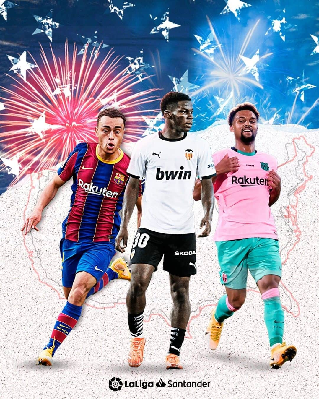 LFPさんのインスタグラム写真 - (LFPInstagram)「🇺🇲 The magic of American players is in #LaLigaSantander 🤩⚡  🤩⚡ La magia de los jugadores estadounidenses está en #LaLiga 🇺🇲   #Barcelona #Valencia #Dest #Musah #Konrad #YouHaveToLiveIt #HayQueVivirla #LaLigaAmerica」11月18日 11時04分 - laliga