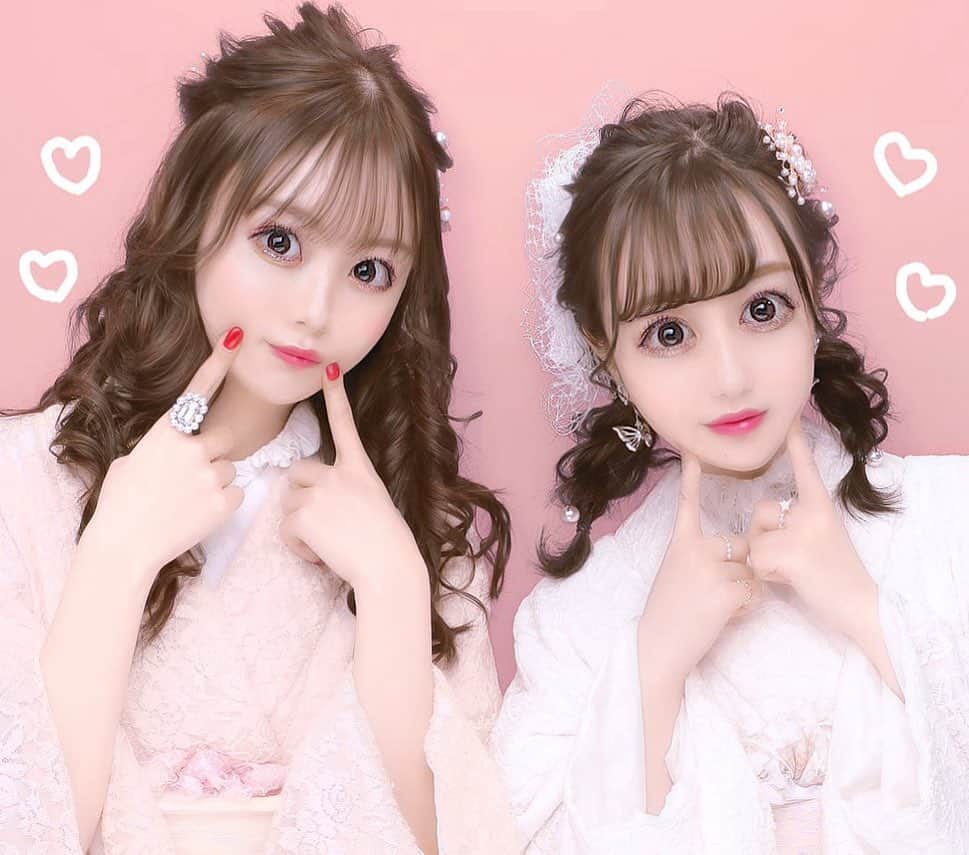 のインスタグラム：「まきちゃんとのぷりくら！💓  #プリクラ #プリント倶楽部 #フリュー #melulu #浅草着物レンタル #浅草着物 #着物ヘア」