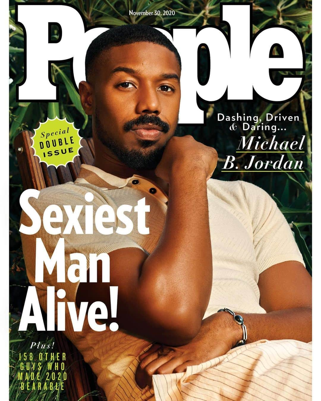 マイケル・B・ジョーダンのインスタグラム：「My grandma lookin down talkin bout “that’s my baby” 🤎😂Thanks @People for naming me 2020’s #SexiestManAlive! Order a copy !」