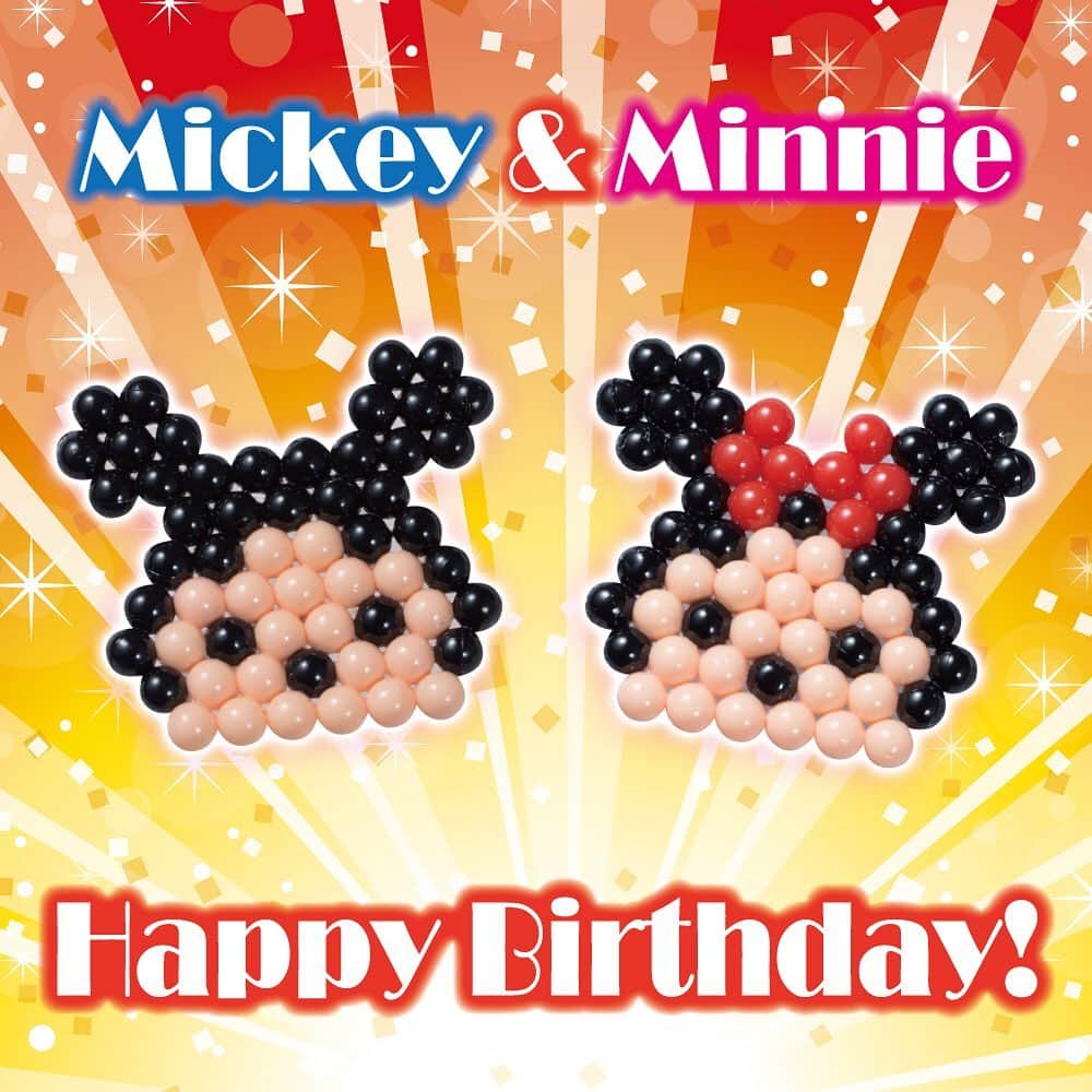 アクアビーズ公式さんのインスタグラム写真 - (アクアビーズ公式Instagram)「11月18日は#ミッキーマウス と#ミニーマウス のお誕生日🎊 HAPPY BIRTHDAY MICKEY MOUSE & MINNIE MOUSE！ . いつも仲良しのミッキーとミニー。誰もが憧れる2人を、アクアビーズで作ってみました✨ © Disney . #アクアビーズ #aquabeads #アクアビーズディズニーツムツムスタンダードセット #ミッキー #ミニー #mickymouse #アクアビーズディズニーツムツムスタンダードセット #ハッピーバースデーミッキー #ハッピーバースデーミニー #ディズニー #disneytsumtsum #ツムツム #tsumtsum」11月18日 14時02分 - epoch1958_jp