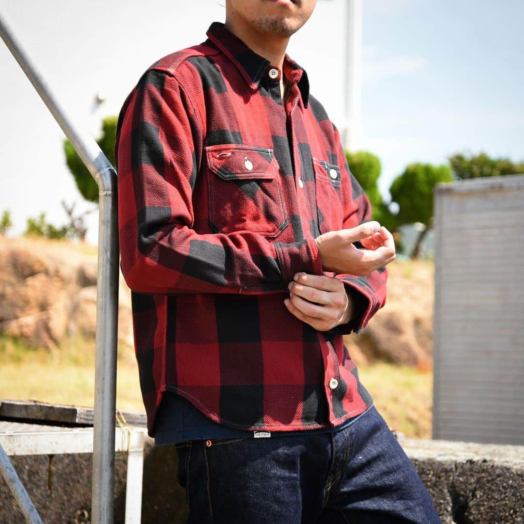 momotarojeansのインスタグラム：「05-288 Herringbone check shirt」