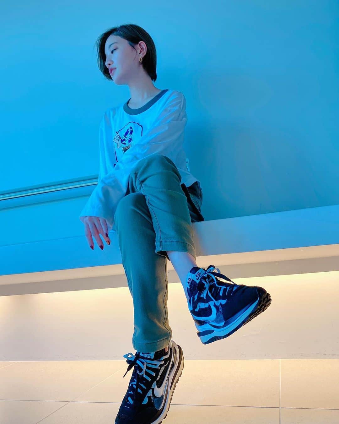 中田花奈さんのインスタグラム写真 - (中田花奈Instagram)「NIKE x sacai VAPORWAFFLE   #なかだのすにーかー  #nike   #sacai   #vaporwaffle   #sneakers   #スニーカー」11月18日 15時35分 - nakadakana_official