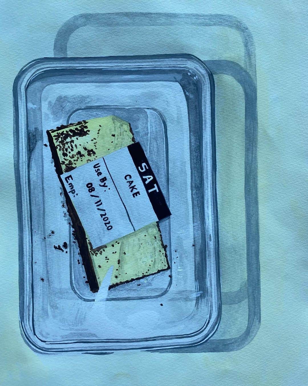 浅野忠信のインスタグラム：「Quarantine cake」