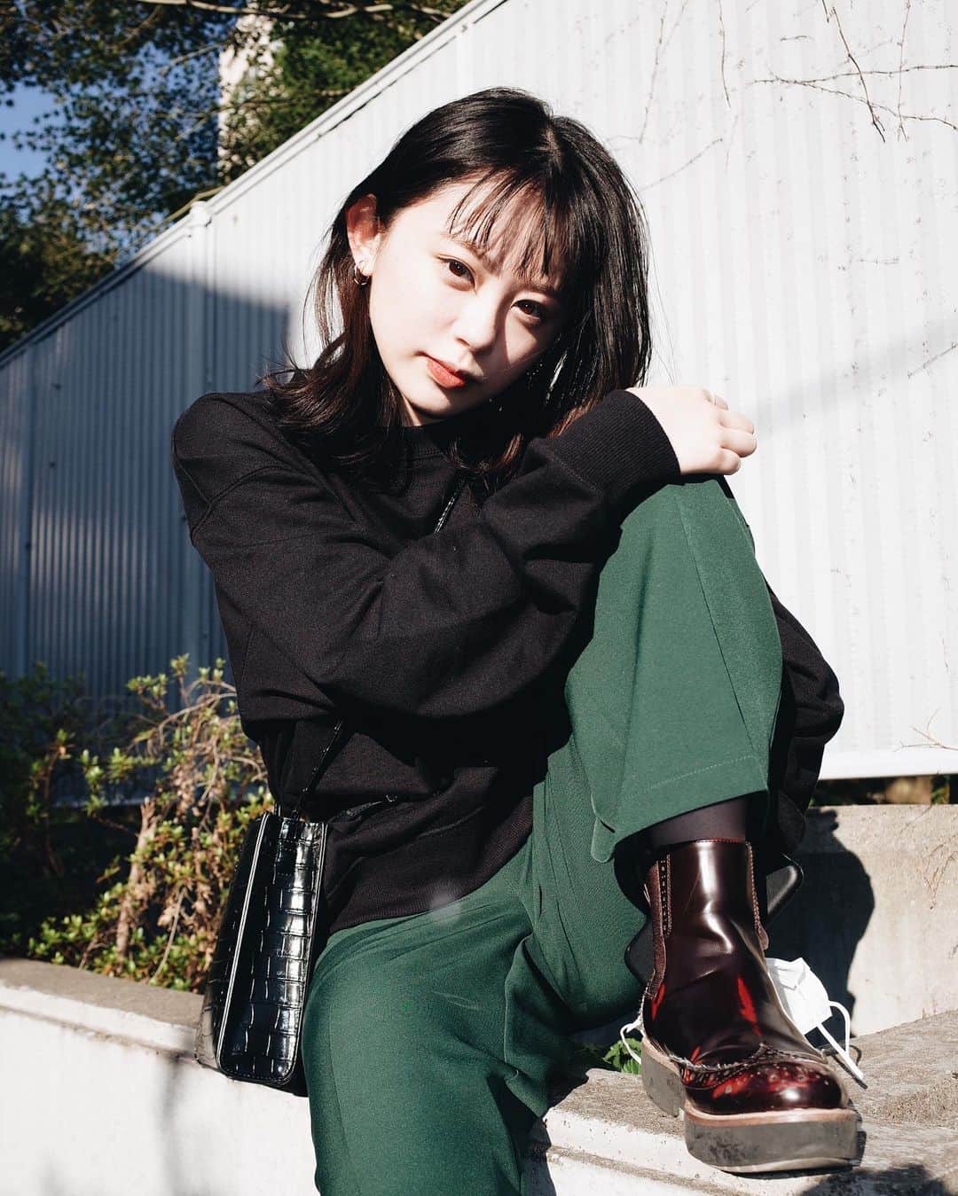 のインスタグラム：「* 前髪切ってもらった時の〜✌︎﻿ ﻿ 割と前の写真やからもう前髪伸びてきた😂 ✂︎@youyokoo」