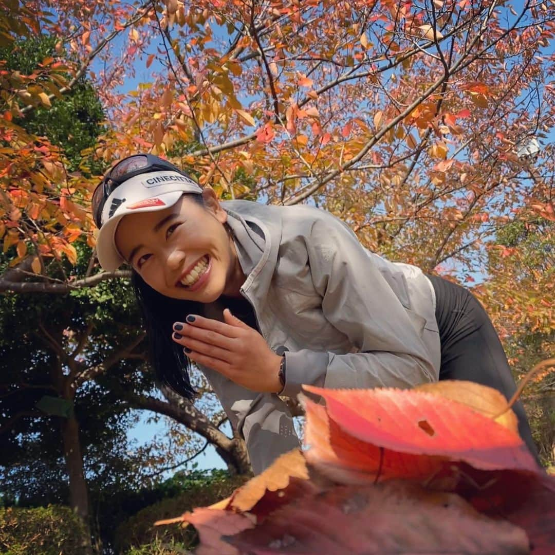 坂口佳穂さんのインスタグラム写真 - (坂口佳穂Instagram)「picnic day ne 🍂🤎  #autumn #秋 #11月 #今日はミッキーとミニーの誕生日らしくて #祝日じゃん#Whydidyoupractice #今日はホリデーじゃん#アハハハハ #なんて冗談を言うぺぺコーチでした #jajaja#nandeyanen #紅葉は映えるらしい #映えもの大好き礼ちゃんが撮ってくれたヨ」11月18日 18時08分 - s_ka_ho