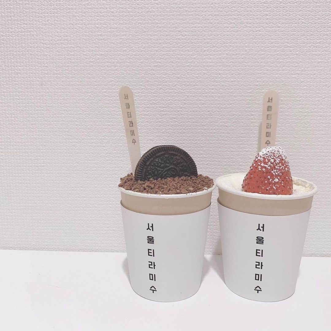 田口未彩のインスタグラム：「🍓  映え〜！  #新大久保　#新大久保グルメ　#新大久保カフェ #スイーツ」