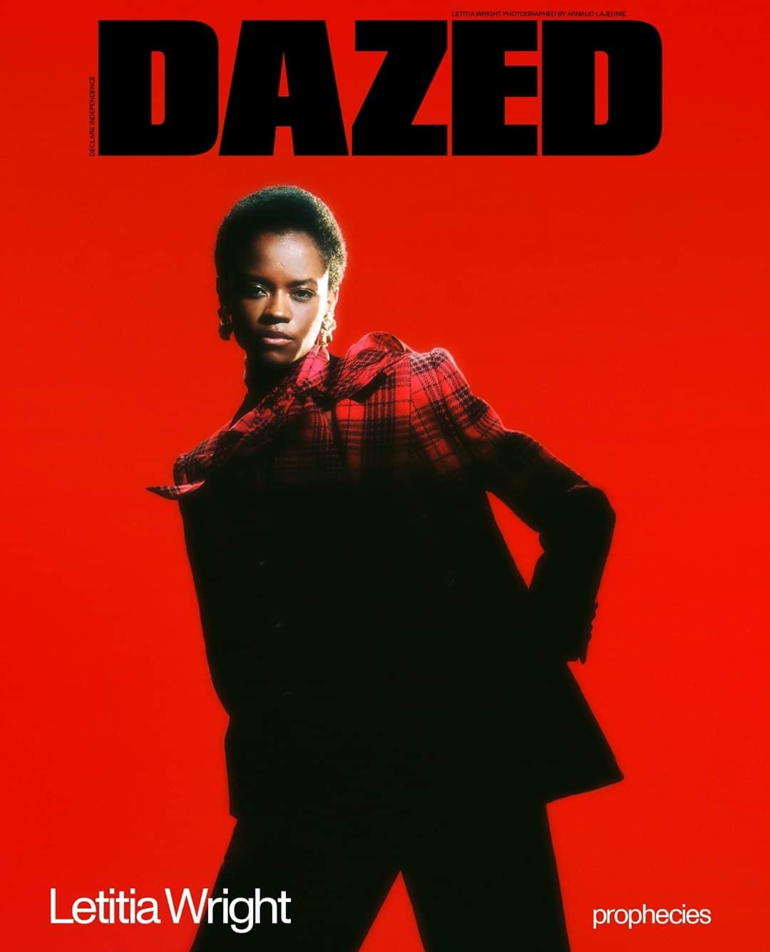 Dazed Magazineさんのインスタグラム写真 - (Dazed MagazineInstagram)「1970. 2020. Two generations of Black British protest align in Steve McQueen’s @smallaxeseries – and @letitiawright is its heart and soul.⁠ ⁠ Tap the link in bio to read her cover story from our new issue, on the site now 📲⁠ ⁠ Photography @arnaudlajeunie⁠ Styling @raphaelhirsch⁠ Hair @stefanbertin⁠ Make-up @rebekahlidstone⁠ Nails @amaquashie⁠ Set design @afrazamara  Casting @itboygregk⁠ ⁠ Text @simranhans⁠ ⁠ Editor-in-chief @isabellaburley⁠ Art Director @reidjamie⁠ Fashion Director @emmawyman ⁠ ⁠ #LetitiaWright wears all clothes and accessories @ysl by @anthonyvaccarello⁠ ⁠ Taken from the autumn/winter 2020 #NewProphecies issue of #Dazed – OUT 19.11.20⁠」11月18日 19時02分 - dazed
