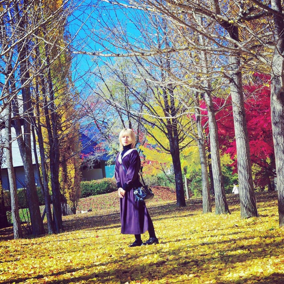 吉田有里さんのインスタグラム写真 - (吉田有里Instagram)「女優さんのインスタみたいな！ キメすぎない自然なところを切り取りましたみたいな！ とギャアギャア言いながら動く私 そっちのけでそれを上手に写真に収める麻里奈さん  #instagood #紅葉 #秋」11月18日 19時30分 - yu_ri_ysd