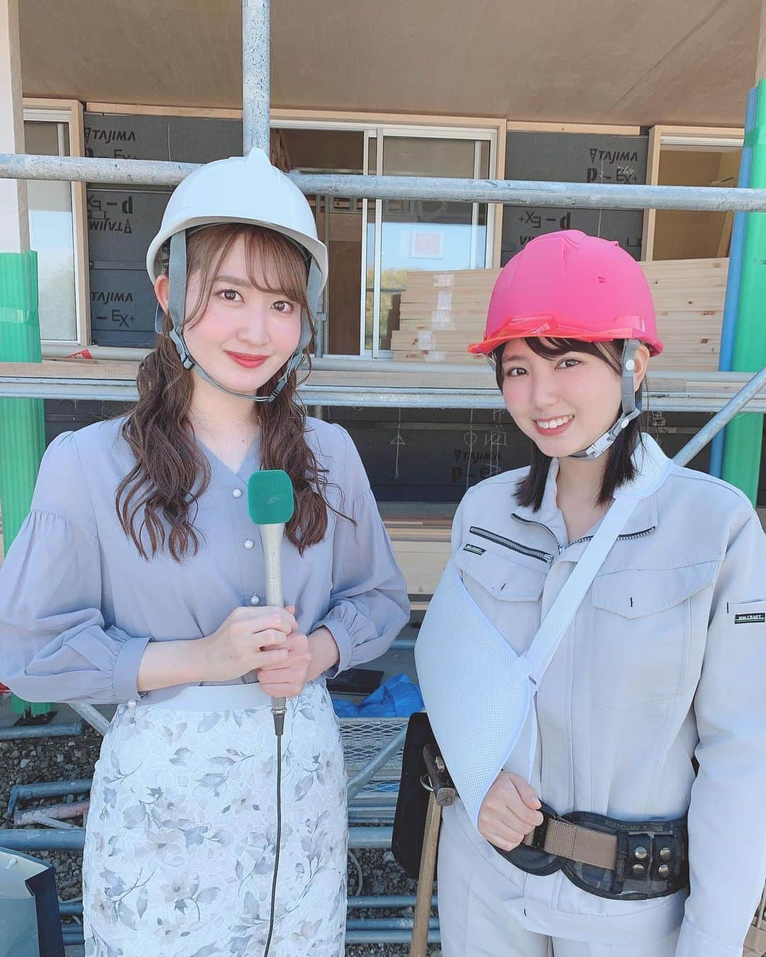 沢口愛華さんのインスタグラム写真 - (沢口愛華Instagram)「今日は全建愛知さんのweb動画の撮影をしてきました〜 大工さんになりました！ ピンクのヘルメットさん、」11月18日 19時54分 - sawaguchi_aika_official