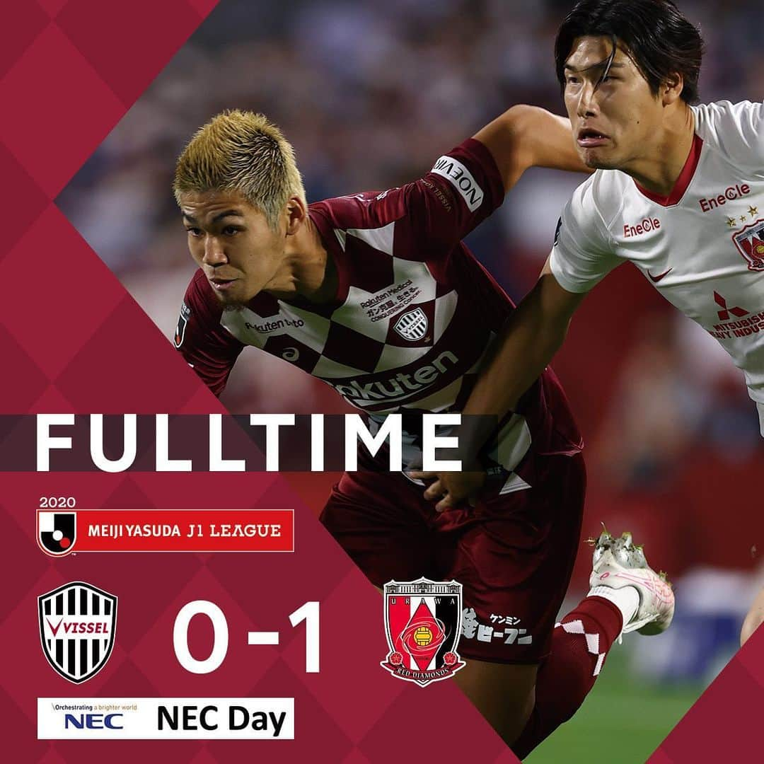 ヴィッセル神戸さんのインスタグラム写真 - (ヴィッセル神戸Instagram)「[FULLTIME]  . VISSEL KOBE　0‐1　URAWA REDS . #vissel #visselkobe #ヴィッセル神戸 #WeAreKobe #神戸 #kobe #一致団結 #JLeague #jリーグ #KobeForeverForward #DAZN」11月18日 19時59分 - visselkobe