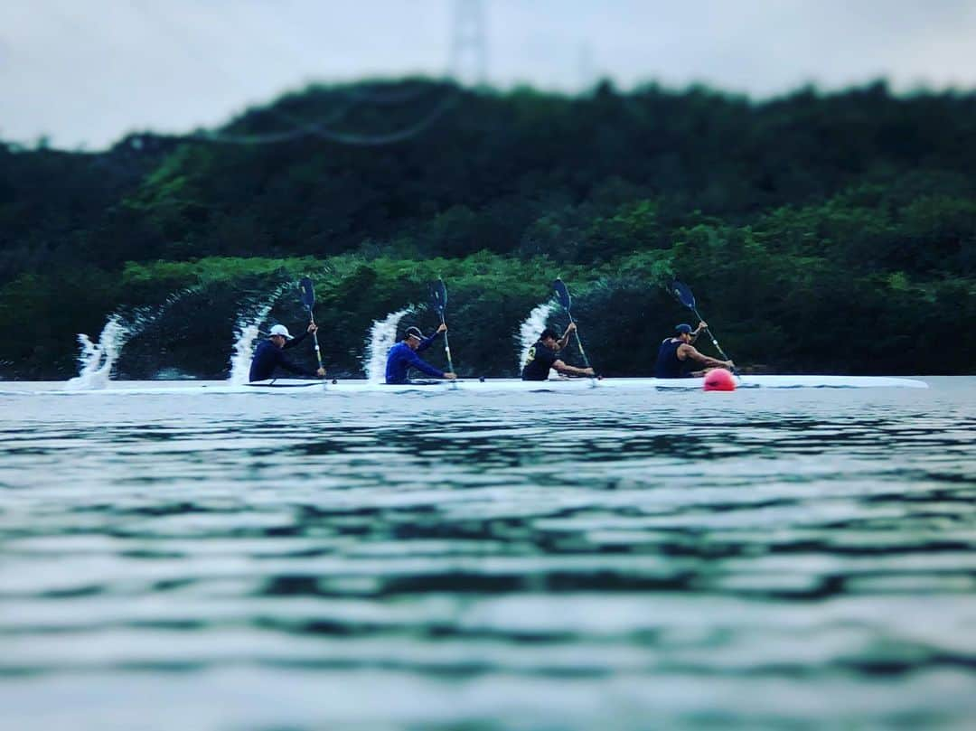 藤嶋大規のインスタグラム：「Training camp in Okinawa💪 photo by @seiji.komatsu   #canoesprint #trainingcamp #roadtotokyo #tokyo2020 #tokyo2021 #沖縄 #宜野座村 #漢那ダム」