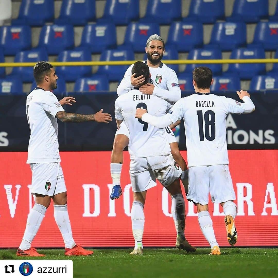 トリノFCさんのインスタグラム写真 - (トリノFCInstagram)「Decimo gol Azzurro per @gallobelotti 💙🐓🇮🇹   #Repost @azzurri  . . 🇧🇦🇮🇹 #BosniaItalia 0⃣-2⃣ #BOSITA #UNL #Nazionale #VivoAzzurro」11月19日 6時57分 - torinofc1906