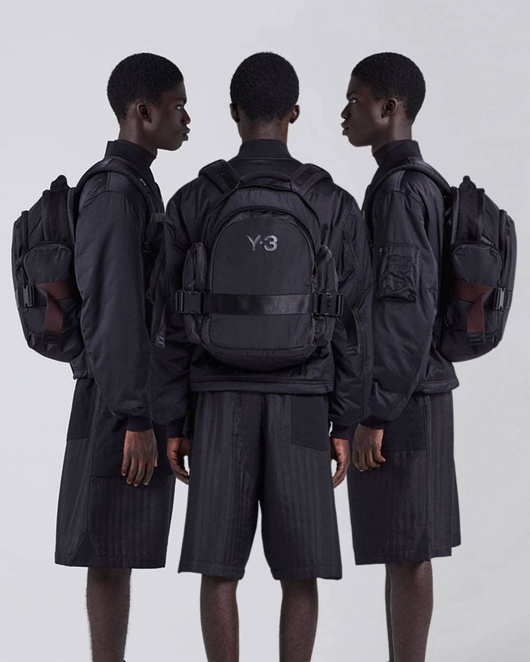 ワイスリーのインスタグラム：「Y-3 Backpack. Y-3 Fall/Winter 2020 Collection. --- #adidas #Y3 #YohjiYamamoto Discover the collection at adidas.com/y-3」
