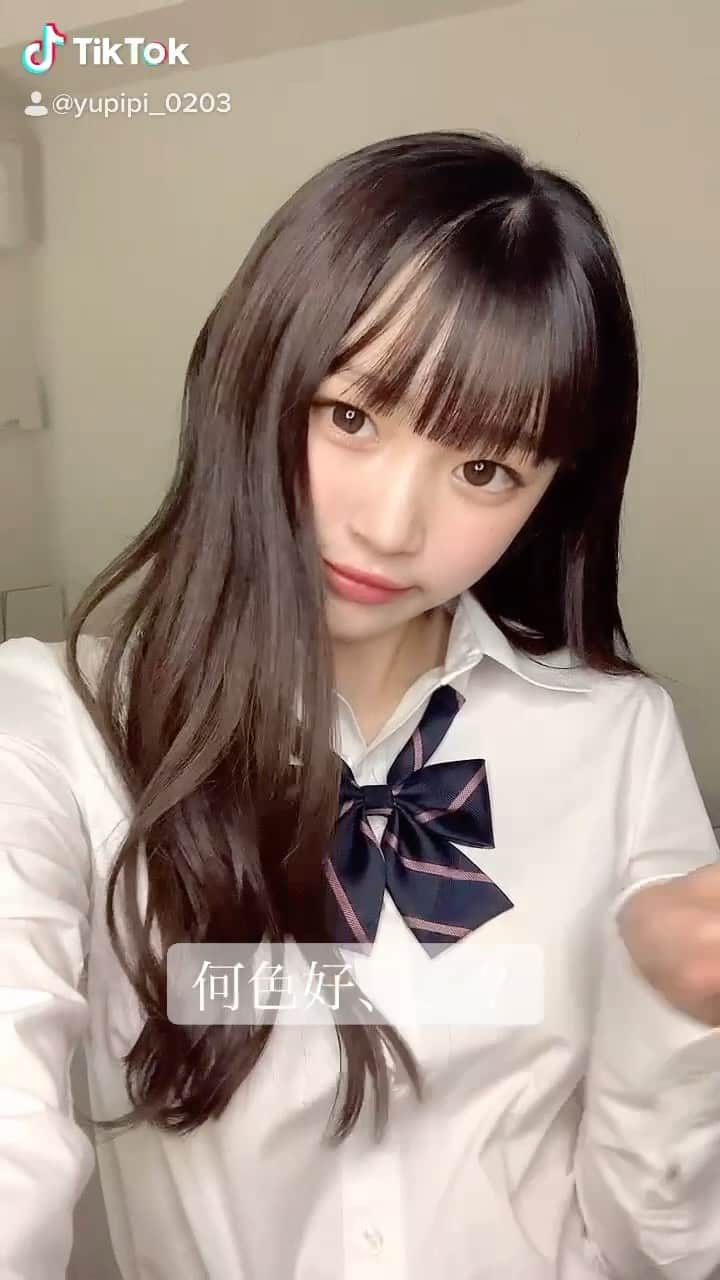 平野夢来（ゆぴぴ）のインスタグラム：「何色がお好きですか💡」