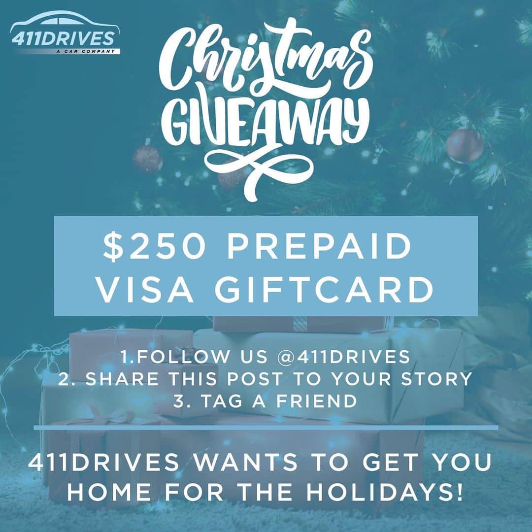 CarsWithoutLimitsさんのインスタグラム写真 - (CarsWithoutLimitsInstagram)「We’ve found the perfect giveaway for the holidays! The team over at @411drives is giving away a $250 dollars prepaid visa gift card!! Head on over to @411drives and follow the 3 easy steps and the Visa card could be yours! Not to mention they have the 411 on all your car needs!」11月19日 0時19分 - carswithoutlimits