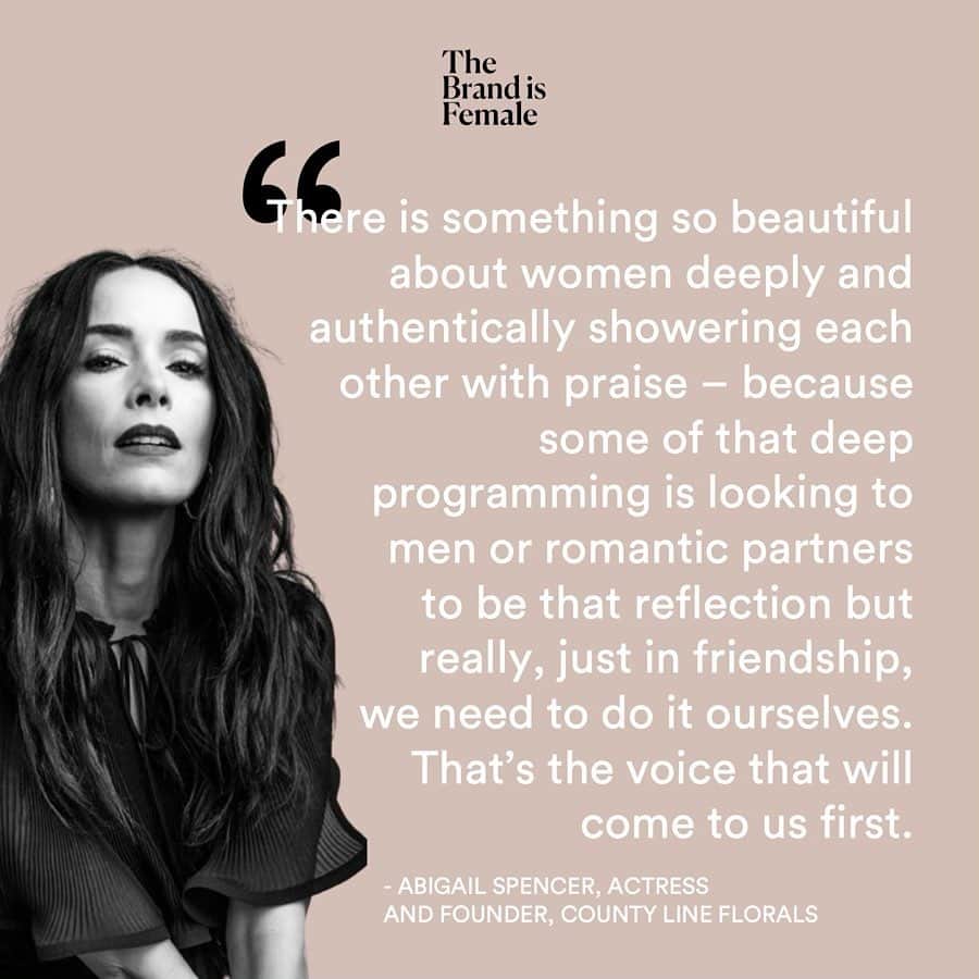 アビゲイル・スペンサーのインスタグラム：「My deep & abiding 🤍 for all the beautiful inspiring women out there who have nurtured, cared & paved the way! I love you in your infinite glory! Wanna hear more about my “Pandemic Pivot” @countylineflorals & how I got my start as an actor? Listen to @thebrandisfemale podcast hosted by the oh so lovely @evahartling for the long & winding road. #thebrandisfemale #womensupportingwomen 💕」