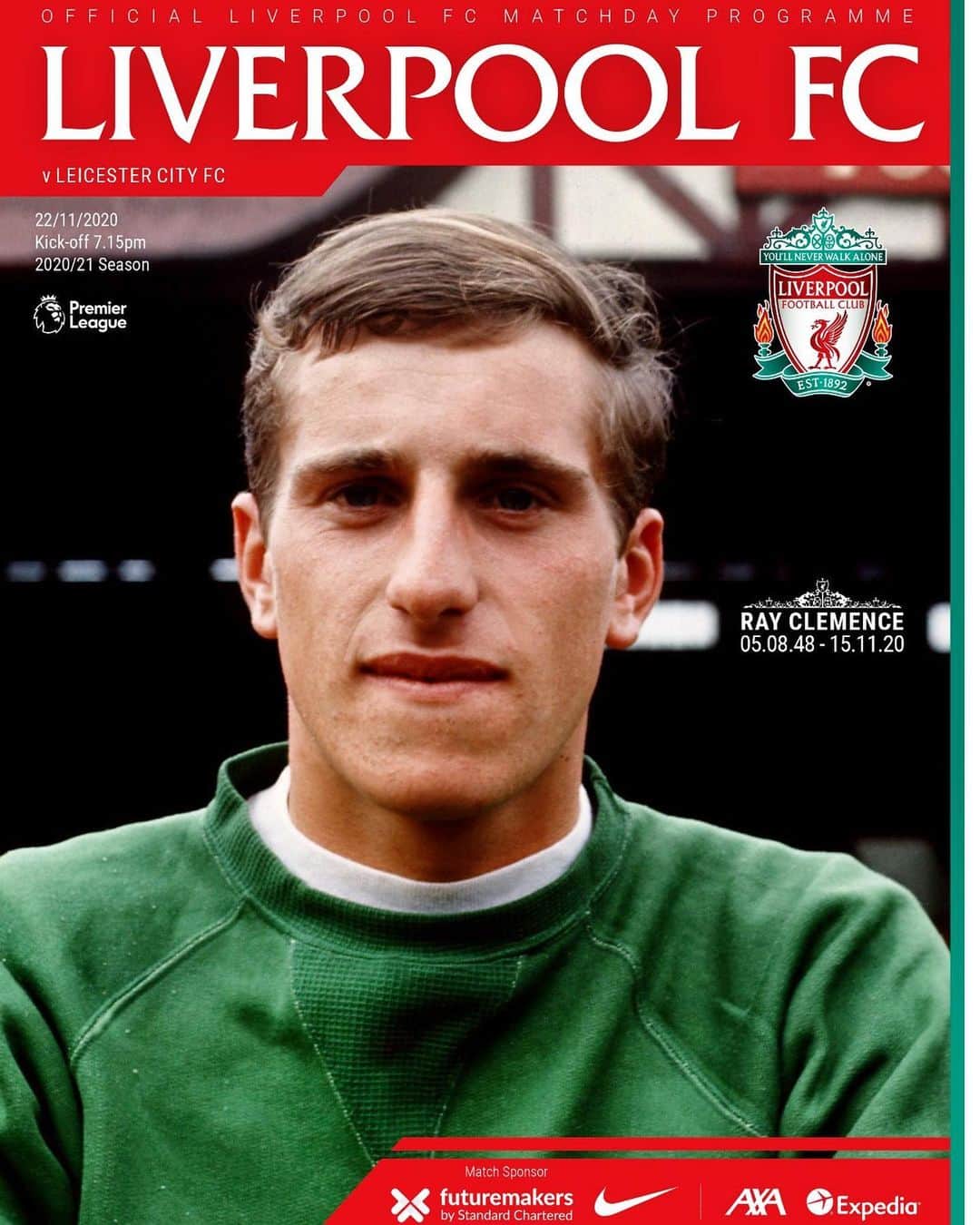 リヴァプールFCさんのインスタグラム写真 - (リヴァプールFCInstagram)「Sunday’s matchday programme. A special tribute to the great Ray Clemence ❤️ #LFC #LiverpoolFC #Liverpool」11月19日 1時12分 - liverpoolfc