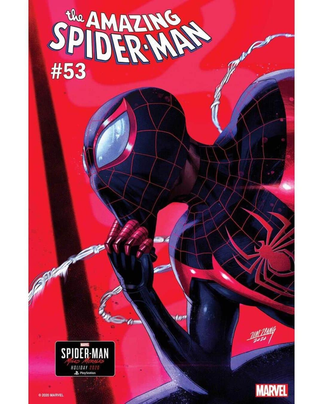 Marvel Entertainmentさんのインスタグラム写真 - (Marvel EntertainmentInstagram)「@MarvelGames creative director @TimTsang226 captures the moment when Miles Morales makes the decision to mask up, rise up, and defend his home and his loved ones in this "Amazing Spider-Man" #53 variant cover! #BeGreater #BeYourself」11月19日 1時32分 - marvel