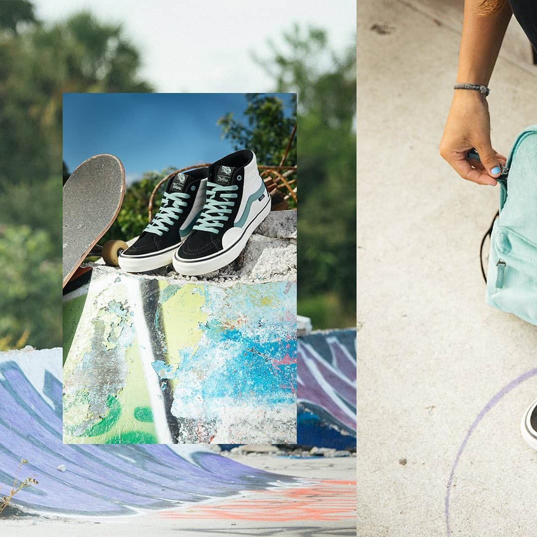 Vans Skateさんのインスタグラム写真 - (Vans SkateInstagram)「Feel the cool breeze from Florida in the @Fabiana_Delfino designed Sk8-Hi Pro and signature apparel collection now available at skate shops and vans.com/skate」11月19日 1時42分 - vansskate