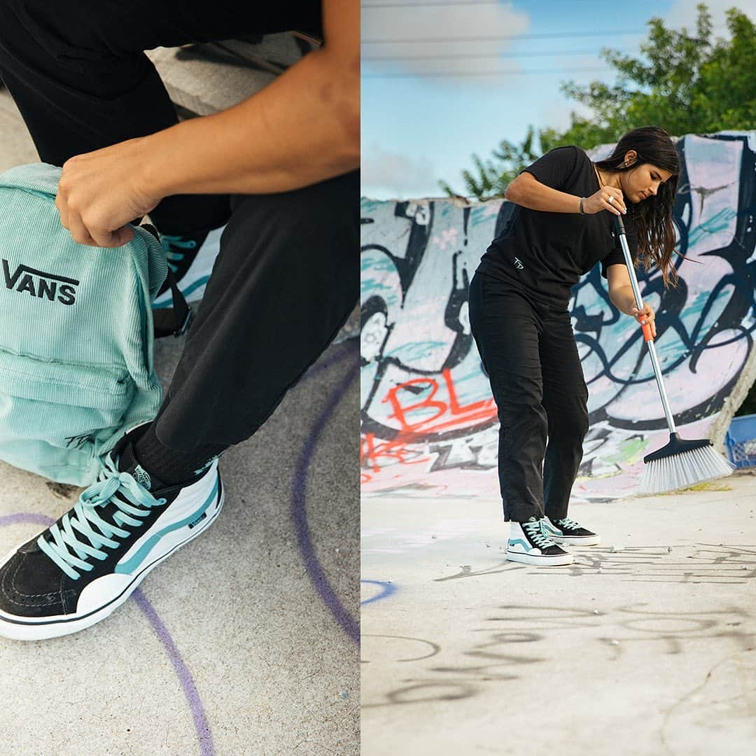 Vans Skateさんのインスタグラム写真 - (Vans SkateInstagram)「Feel the cool breeze from Florida in the @Fabiana_Delfino designed Sk8-Hi Pro and signature apparel collection now available at skate shops and vans.com/skate」11月19日 1時42分 - vansskate