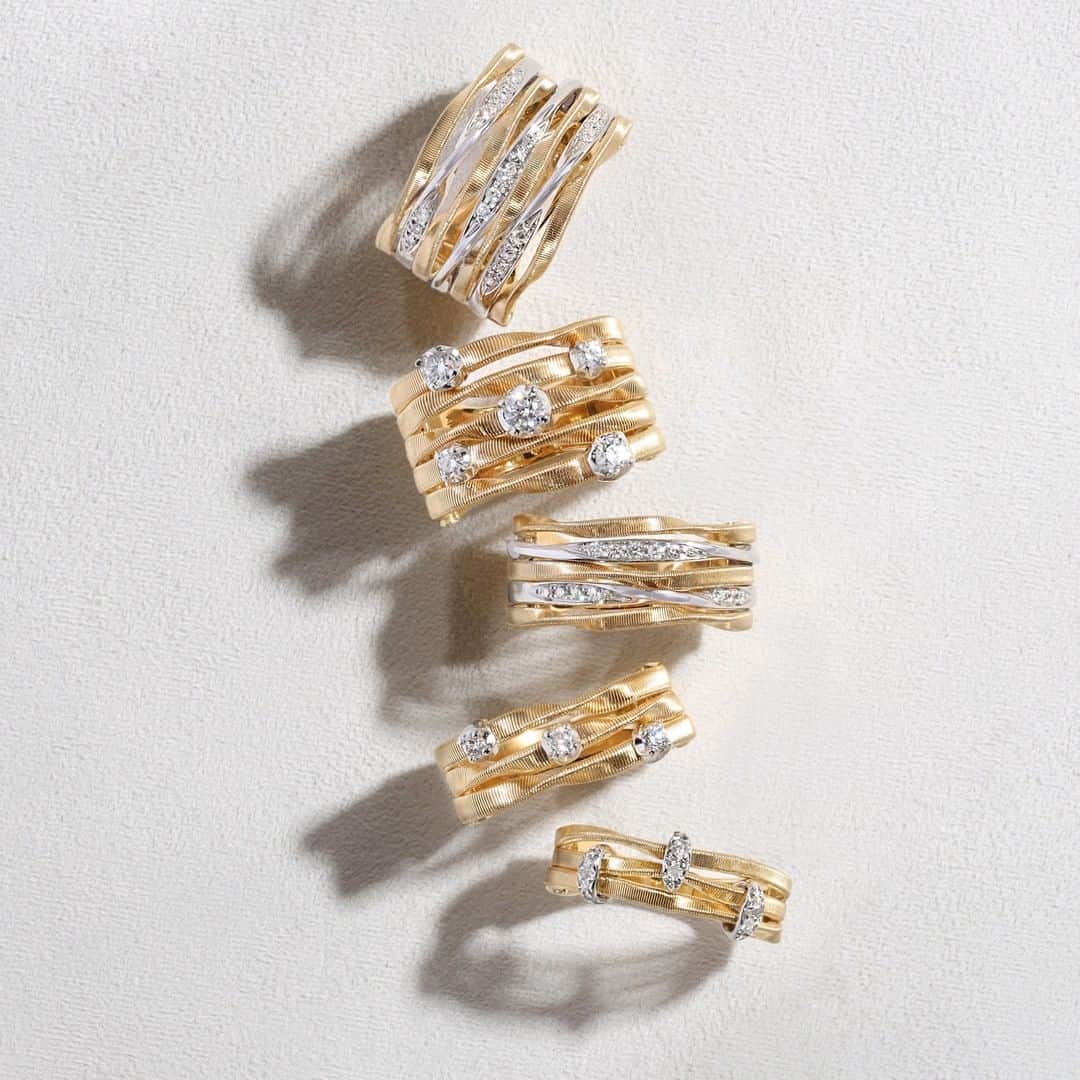 マルコ ビチェゴさんのインスタグラム写真 - (マルコ ビチェゴInstagram)「Rings for every finger. Marco Bicego® Marrakech and Marrakech Onde Collections. #marcobicego #jewelry #gold #diamonds #madeinitaly #italianstyle」11月19日 2時02分 - marco_bicego