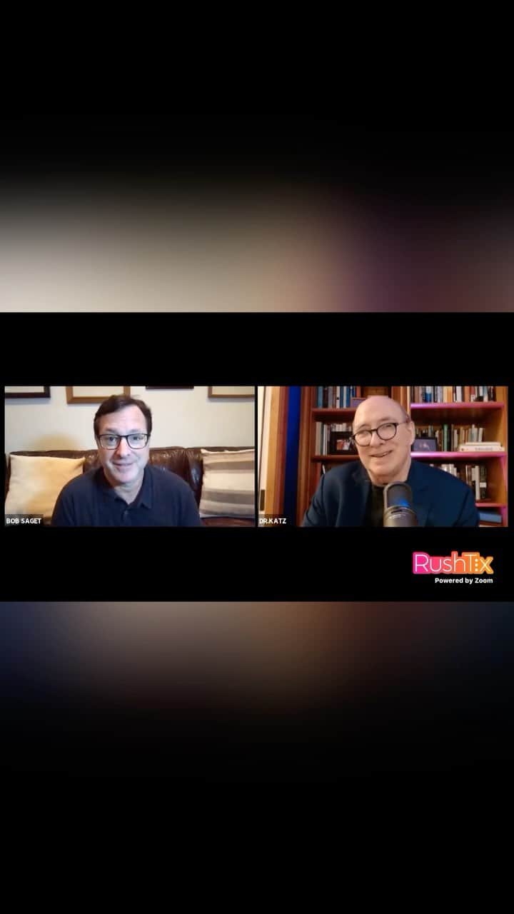 ボブ・サゲットのインスタグラム：「Had a fun time, if that’s the right word, in session with Doctor @jonathanpkatz Live on Sunday. I’ve known Jonathan for many years and it was really fun to chat with him in this live streaming event, along with many of his other clients.」