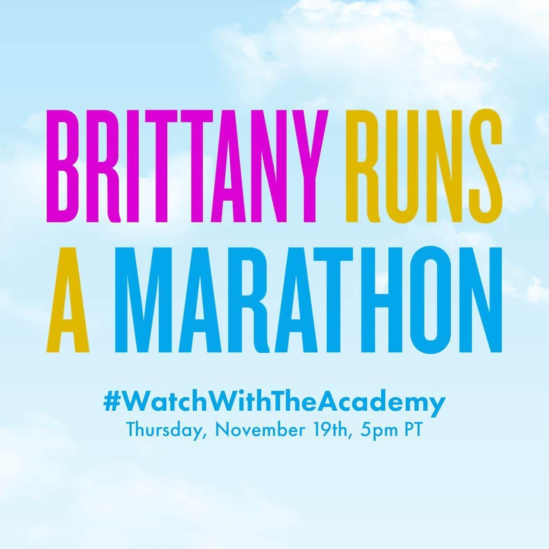 アカデミー賞さんのインスタグラム写真 - (アカデミー賞Instagram)「Join us tomorrow (11/19) on Twitter at 5pm PT, for a watch party of "Brittany Runs a Marathon" with Paul Downs Colaizzo, Jillian Bell, Brittany O’Neill, Lil Rel Howery, Michaela Watkins, Micah Stock, Patch Darragh, Peter Vack and Alice Lee! Stream it on Prime Video and tweet along using #WatchWithTheAcademy.」11月19日 2時30分 - theacademy