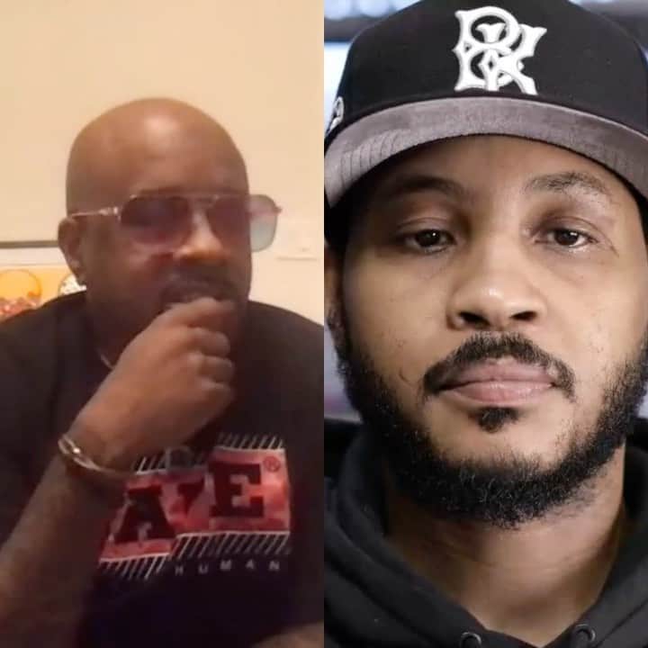 カーメロ・アンソニーのインスタグラム：「Big thanks to @jermainedupri for being my guest on this week's "What's In Your Glass?" Always good to hear about what he's working on and how he continues to be a driving force in the entertainment industry. Hit the link in bio to check out the full conversation. #WhatsInYourGlass #STAYME7O」