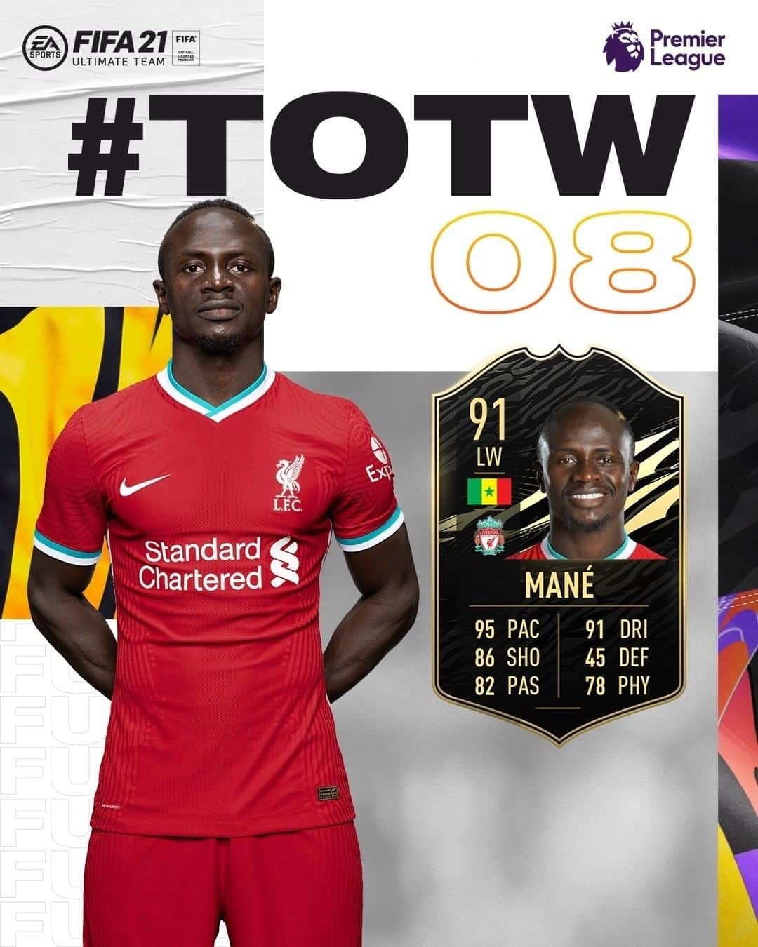 リヴァプールFCさんのインスタグラム写真 - (リヴァプールFCInstagram)「😎 𝐒 𝐀 𝐃 𝐈 𝐎 😎 #SM10 makes it into @easportsfifa's #TOTW 🔥🔥🔥 #LFC #LiverpoolFC #Liverpool #SadioMane」11月19日 3時01分 - liverpoolfc