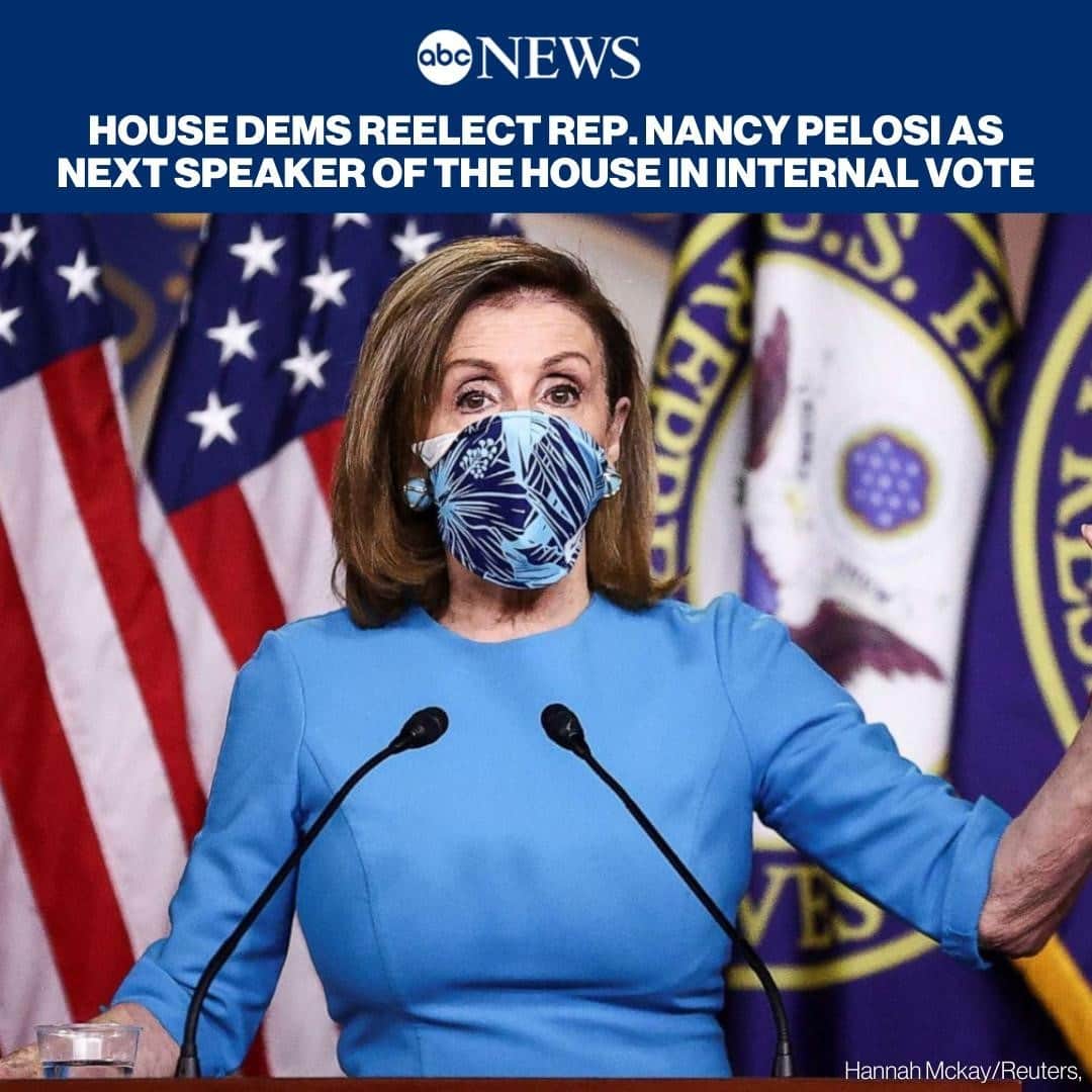 ABC Newsさんのインスタグラム写真 - (ABC NewsInstagram)「House Democrats reelect Rep. Nancy Pelosi as the next speaker of the House in an internal vote among the Democratic caucus. #nancypelosi #houseofrepresentatives #congress #democrats⁠ ⁠ Read more at LINK IN BIO.」11月19日 2時57分 - abcnews