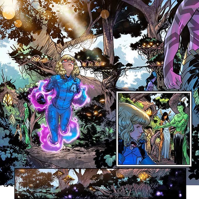 RB Silvaのインスタグラム：「Hey guys!! Fantastic Four #26 is out today, I hope you enjoy it. :) Editor @tmb11779, Writer @dan.slott, Colors @aburtov.」