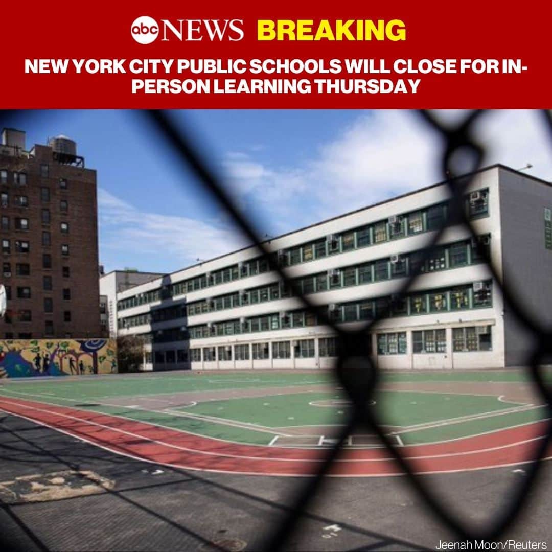 ABC Newsさんのインスタグラム写真 - (ABC NewsInstagram)「New York City public schools will close for in-person learning Thursday because the city has reached its 3% positivity rate threshold, said Chancellor Richard Carranza. Tap link in bio for more. #newyorkcity #nyc #newyork #schooling #education #publicschools #covid19 #coronavirus #pandemic」11月19日 4時42分 - abcnews