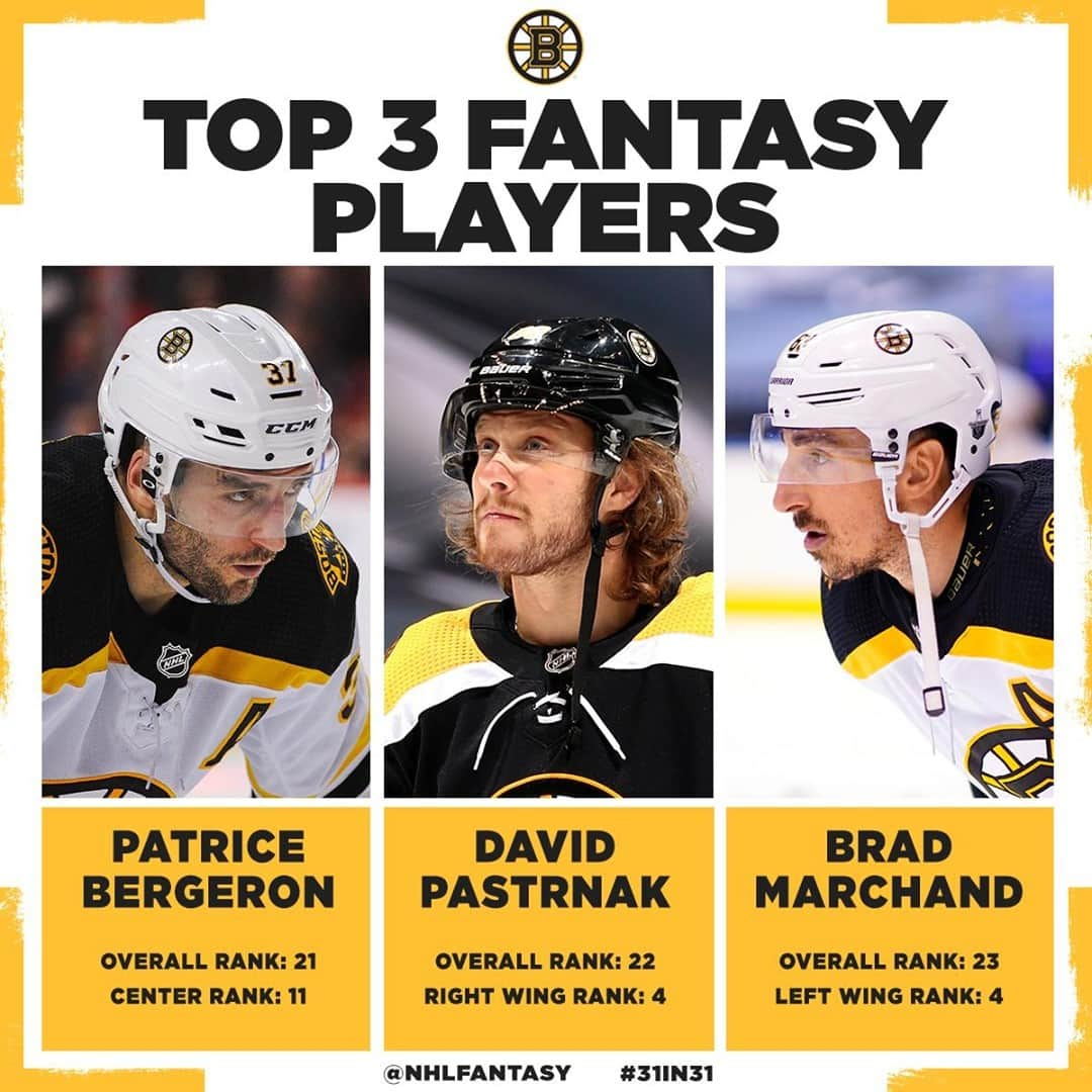 NHLさんのインスタグラム写真 - (NHLInstagram)「The Perfection Line for the @nhlbruins boasts three dangerous @nhlfantasy options. 📈 #31in31」11月19日 5時05分 - nhl