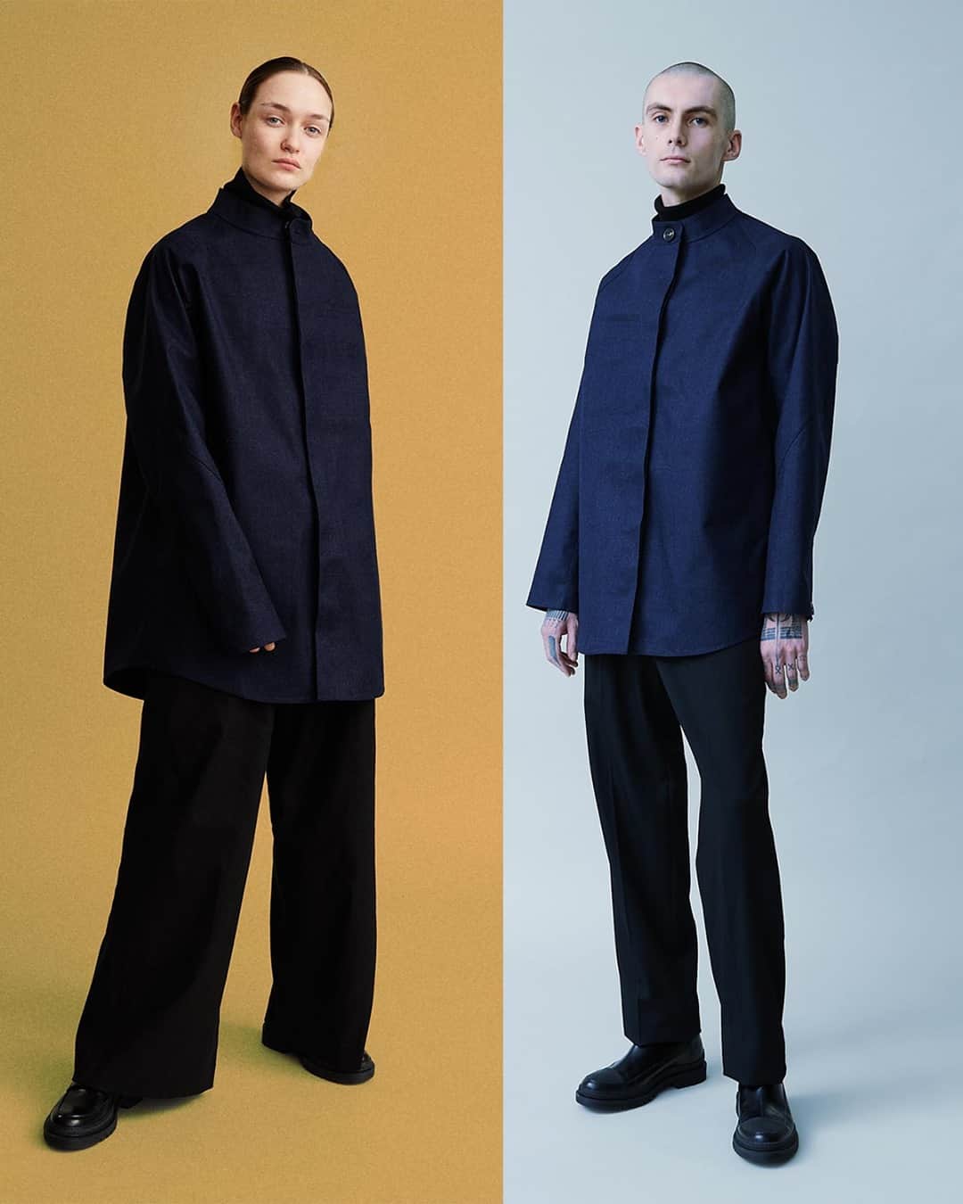 ウォントのインスタグラム：「Meet the Oban field jacket. A minimalist take on the military-inspired silhouette, the Oban is handmade in Scotland and features a waterproof construction. Wear over a cozy knit now or under a coat for added warmth through winter.  #wantlesessentiels #worldofwant」