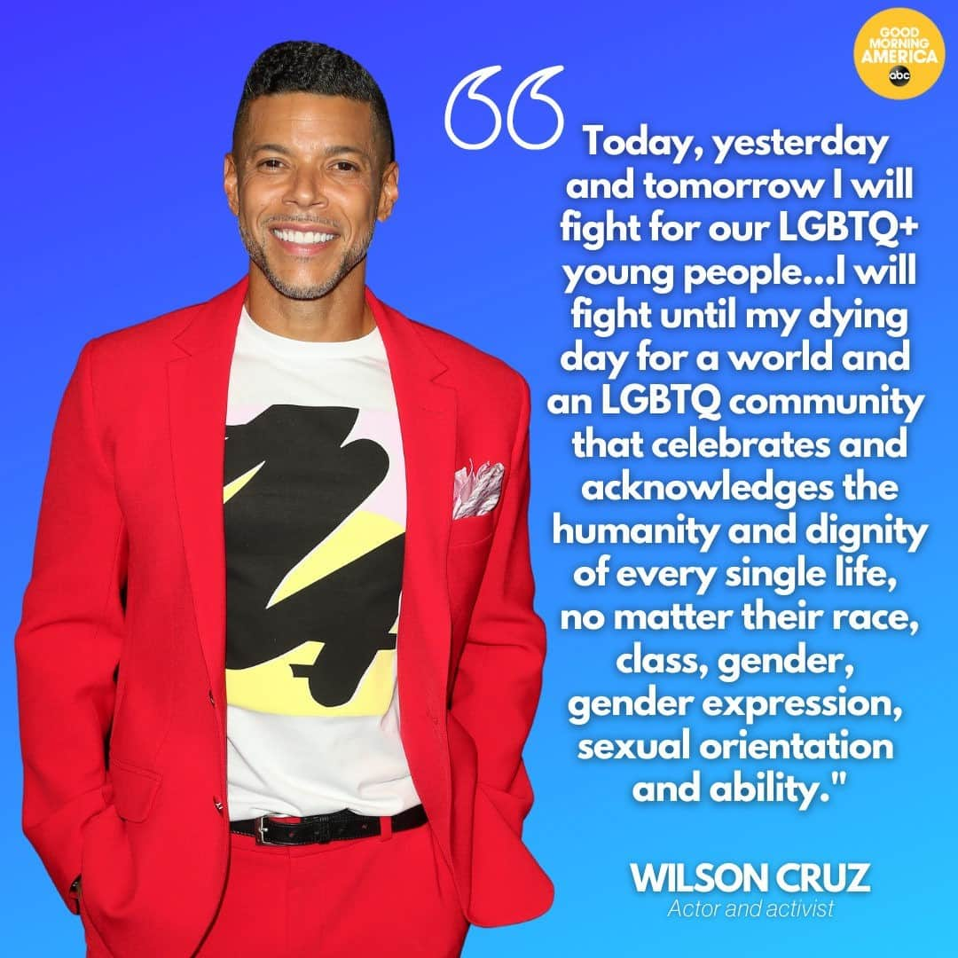 Good Morning Americaさんのインスタグラム写真 - (Good Morning AmericaInstagram)「Trailblazing actor and activist Wilson Cruz is a cover star for Out Magazine's 2020 #Out100 issue, highlighting 100 of the most influential LGBTQ+ people of the year.   Link in bio for our exclusive interview with him and what he said about his commitment to the next generation of activists and trailblazers.」11月19日 6時03分 - goodmorningamerica