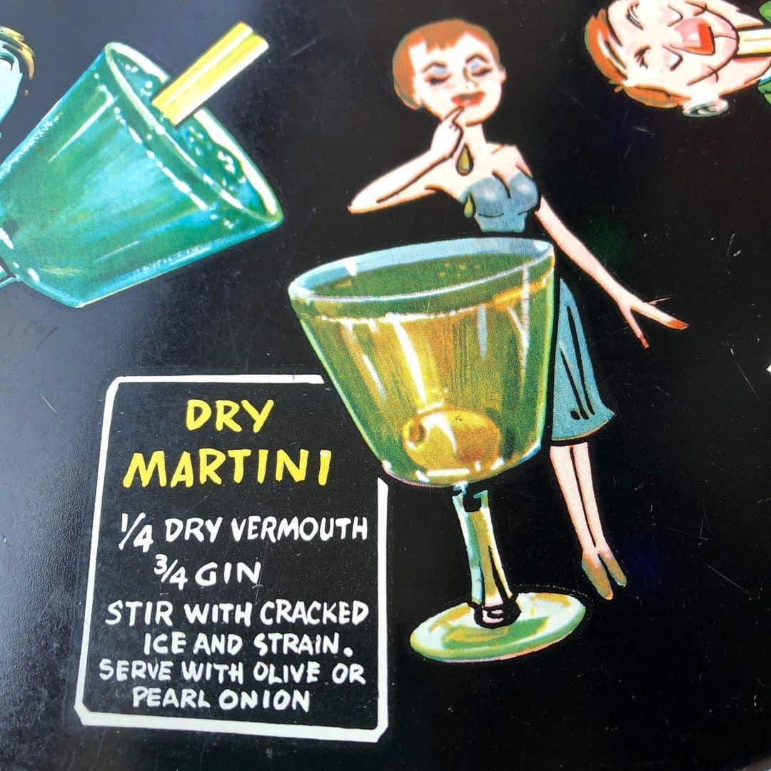 kiarrysさんのインスタグラム写真 - (kiarrysInstagram)「1960’s Cocktail Recipes Vintage Glass Tray sorry sold out」11月19日 16時18分 - kiarrys