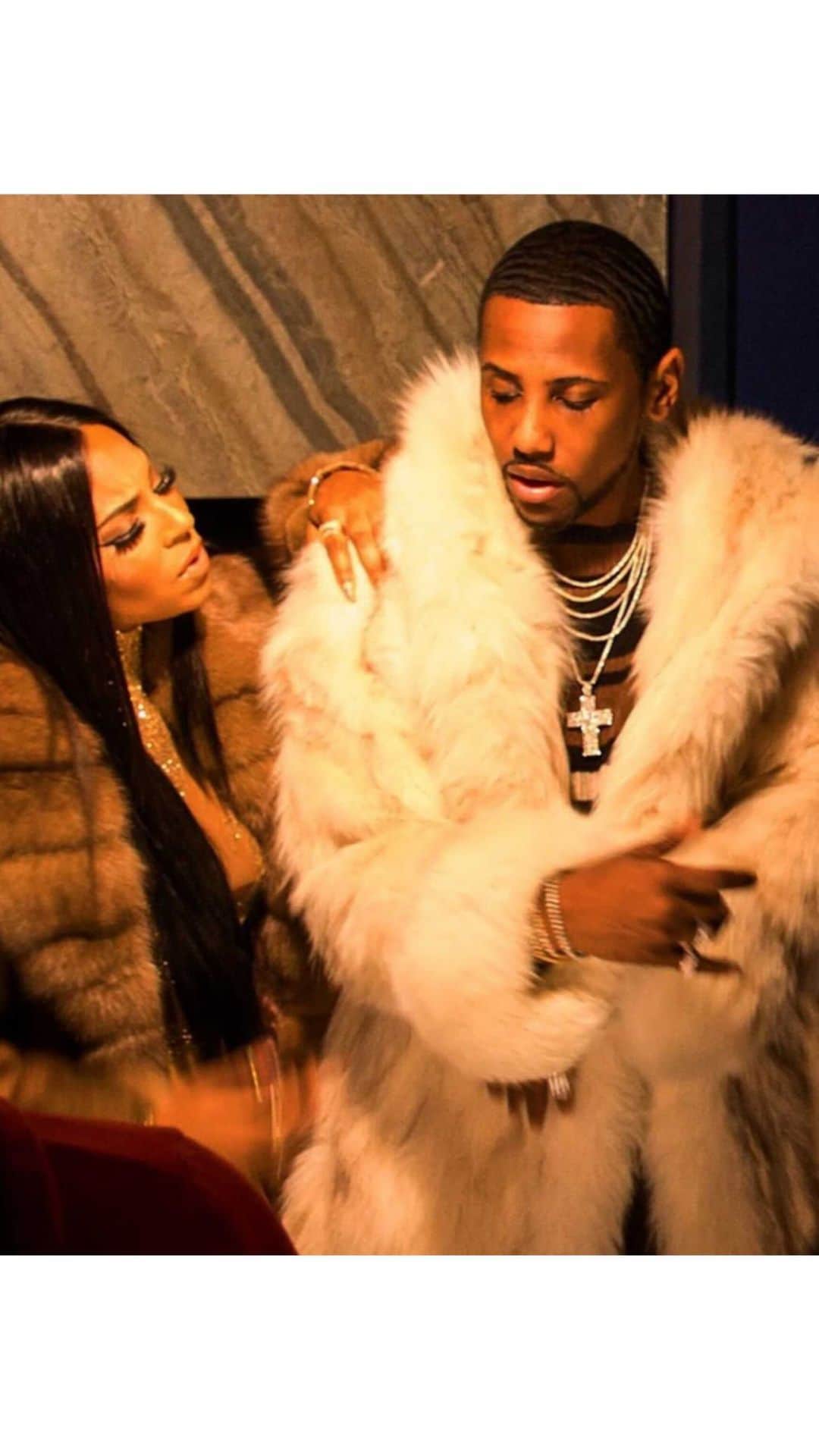 アシャンティのインスタグラム：「“Can’t take him serious if he ain’t on that Loso, can’t throw it in the bag? Me & him a no go “ Always been the coolest!! Fab is a low key comedian 🤣 More life more blessings to one of the realists 🥳」