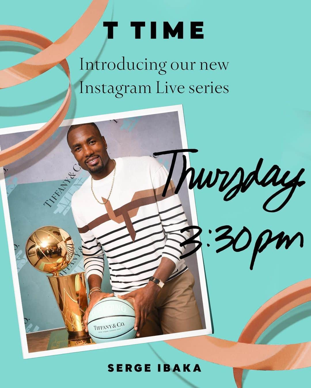 ティファニーさんのインスタグラム写真 - (ティファニーInstagram)「For the latest episode of T Time, our Instagram Live series hosted by friends of the house, we’re joined by @sergeibaka, power forward for the @nba Toronto Raptors and host of his cooking show, “How Hungry Are You?” Tune in tomorrow at 3:30PM EDT to watch him share his favorite holiday cocktail recipe, mix up some drinks and discuss his favorite barware. #TiffanyAndCo」11月19日 8時39分 - tiffanyandco