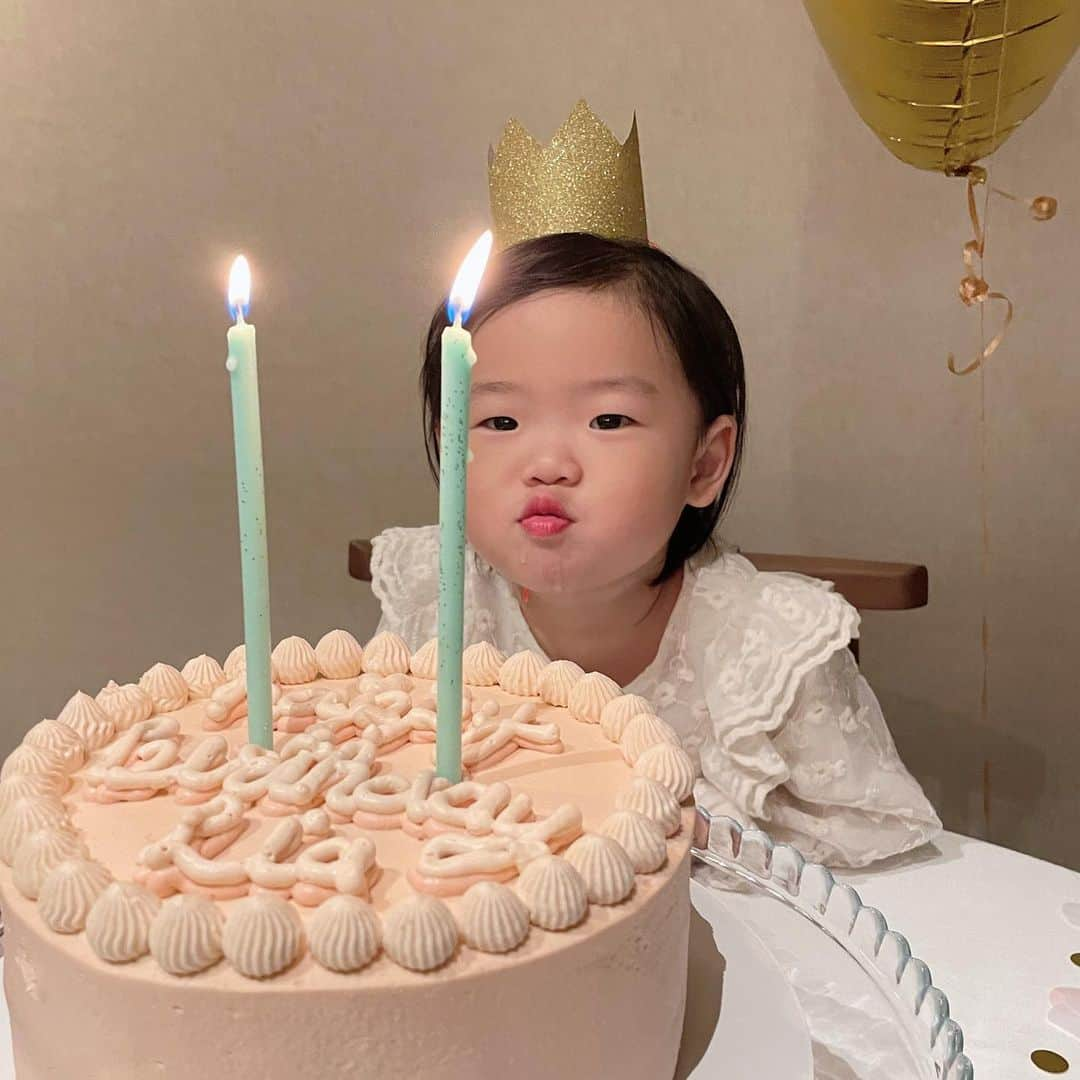 ヘリム・パクさんのインスタグラム写真 - (ヘリム・パクInstagram)「- 리아의 두번째 생일을 축하해❤️ . . . #리아 #두살 #24개월」11月19日 9時59分 - iam_hyepark