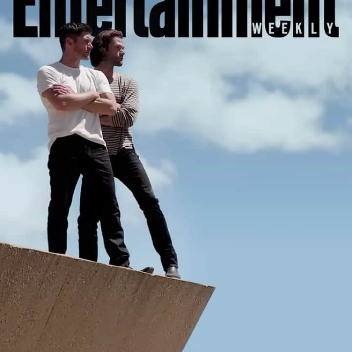 ジェンセン・アクレスのインスタグラム：「The final cover for the final episode.  Thank you @entertainmentweekly and @samhighfill for capturing these moments through the years.  I haven’t figured out how I’m gonna handle tomorrow but I’m sure it’s gonna be messy.  Stay tuned.  #spnfinale #spnfamily」