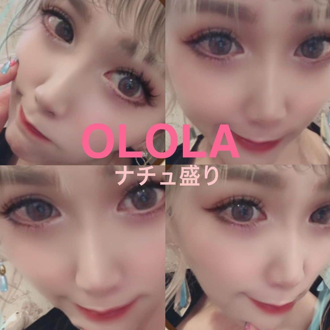 manamiさんのインスタグラム写真 - (manamiInstagram)「👀✨ ・ ・ おはようございます。 @olola_jp さんより新しいカラコン お試しさせて頂きました✨ ・ 初めてのカラコンレポ🙈💓 #地雷メイク に挑戦企画❗️ ということでBBA頑張りました😂 #ぶりっこおばさん  ・ ・ カラコンといえば、私がまだ学生の頃って使い捨てカラコンは無くて、眼科へ行って煮沸するやつまで買い揃えて帰って、両親に、視力えーのに何しにカラコンするんや！って、叱られたな〜😂 #歳バレる ・ ・ 絶妙な色彩の組み合わせで、太陽の光に当たると明るめのグレーが綺麗で着け心地は抜群でした〜♡ 11月23日AM9:00まで全商品20%OFF開催中！ #買わなきゃ損 ・ メイクは、普段よく使用してる #ルナソルアイシャドウ 《バタフライウィング 03》で仕上げました♡ 地雷メイク＝2次元病み子ってイメージやからそれっぽくしてみたよ🙄w ・ ・ いつも温かいコメントありがとうございます🙇🏼‍♀️ #辛口コメントはご遠慮ください 🙏🏻🤣笑 ・ ・ 今日もポカポカ陽気でお洗濯&お出かけ日和☀️ 皆さま素敵な1日を❣️ ・ ・ 「登録したよ！SNSキャスティングサービス https://opinimo.jp/ #Opinimo」 #カラコン #カラコンレポ #グレーカラコン #1day #1dayカラコン #オロラ#olola #アイメイク #アイシャドウ #カラコン好きさんと繋がりたい #おしゃれさんと繋がりたい #コスメ好きさんと繋がりたい #目ヂカラ #目力アップ  #followｍe #follow4followback #pr #メイク好きさんと繋がりたい #makeup #cosmetic #赤メイク #整形メイク #pr」11月19日 10時32分 - manami_0514