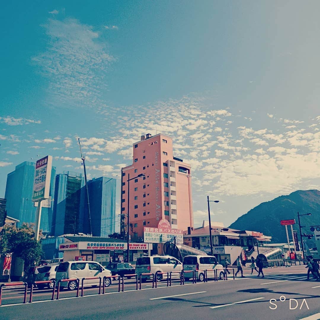 のインスタグラム：「。 別府なう、ええ天気☀」