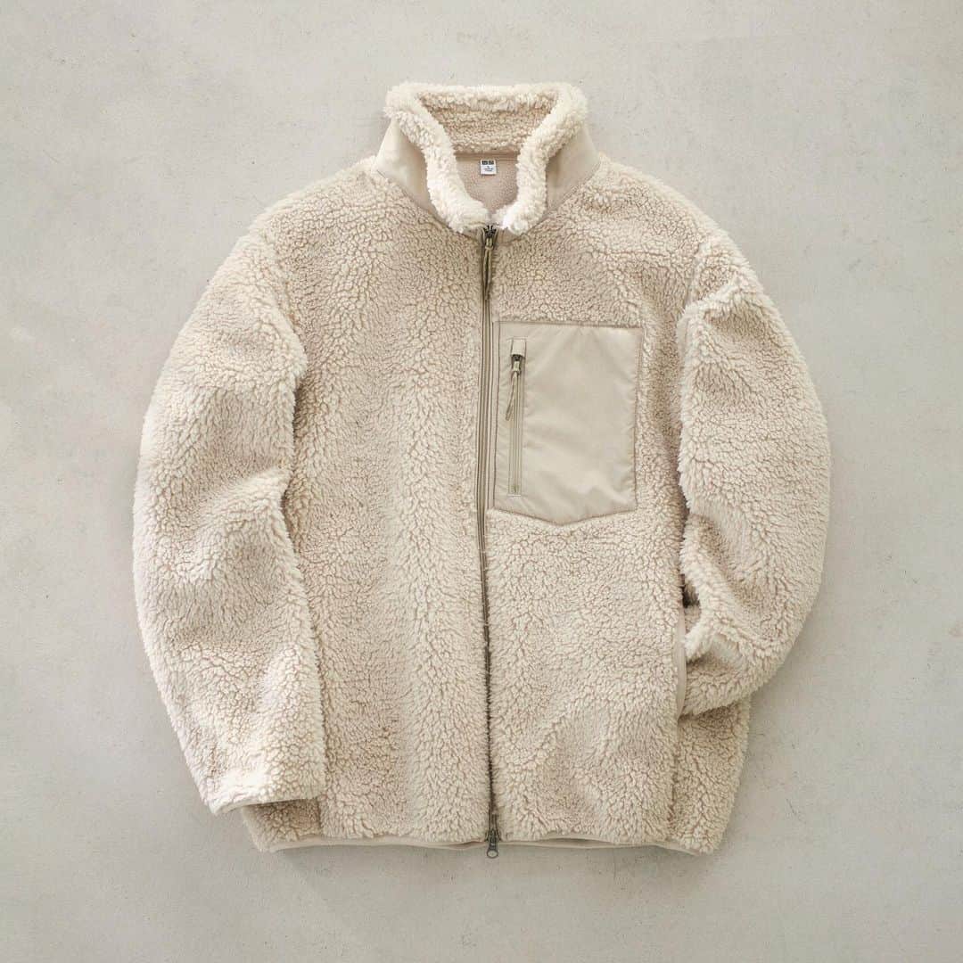 のインスタグラム：「Take a close look at the anatomy of our newest windproof fleece jacket. Which detail do you love most? #UNIQLO #LifeWear #fleece #winterouter #UNIQLOwarmlayers」