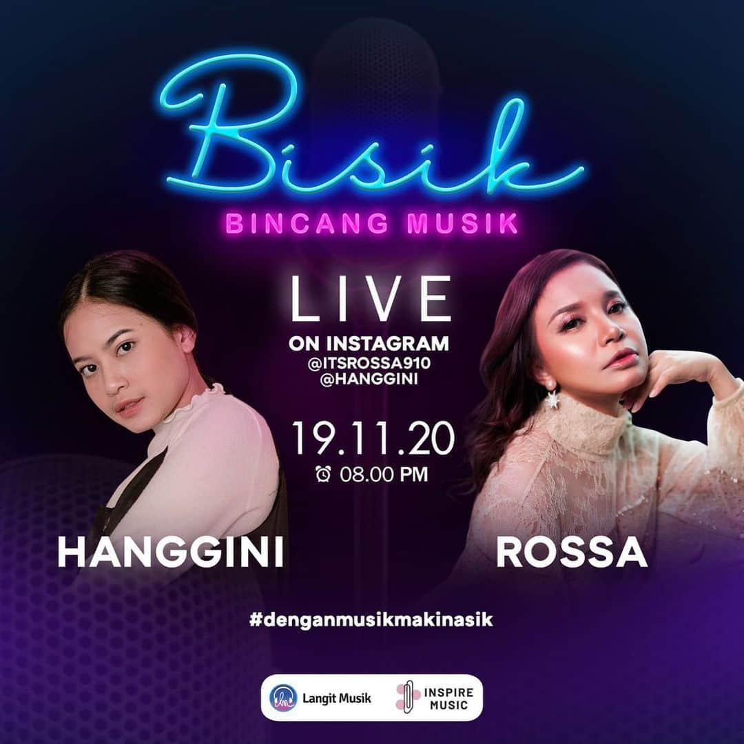 Raffi Ahmadさんのインスタグラム写真 - (Raffi AhmadInstagram)「Guyss!! Malam ini @hanggini akan ngobrol-ngobrol seru lohhh bareng Teh @itsrossa910 , jangan sampe ketinggalan guys..!!!😊 #ransmusic #ruangbahagia #langitmusik」11月19日 14時39分 - raffinagita1717