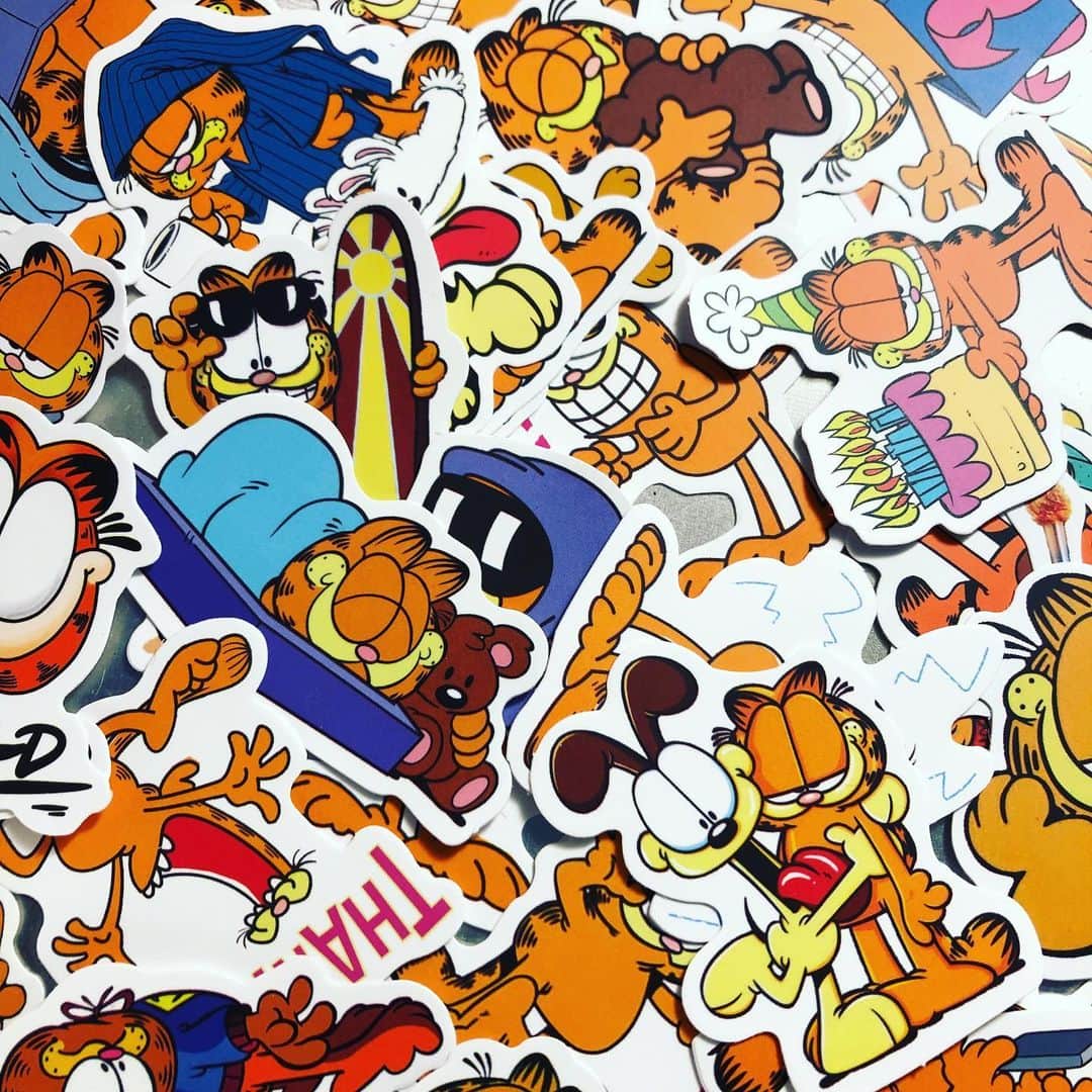 kiarrysさんのインスタグラム写真 - (kiarrysInstagram)「Garfield Stickers each 200yen」11月19日 15時01分 - kiarrys