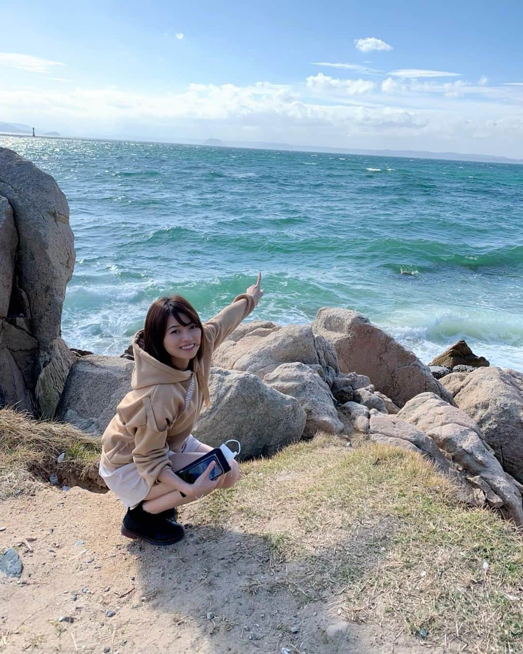 嶋村瞳さんのインスタグラム写真 - (嶋村瞳Instagram)「海が好き♥ . #福岡 #糸島 #プリン #糸島プリン」11月19日 15時23分 - hitomi_shimamura_official
