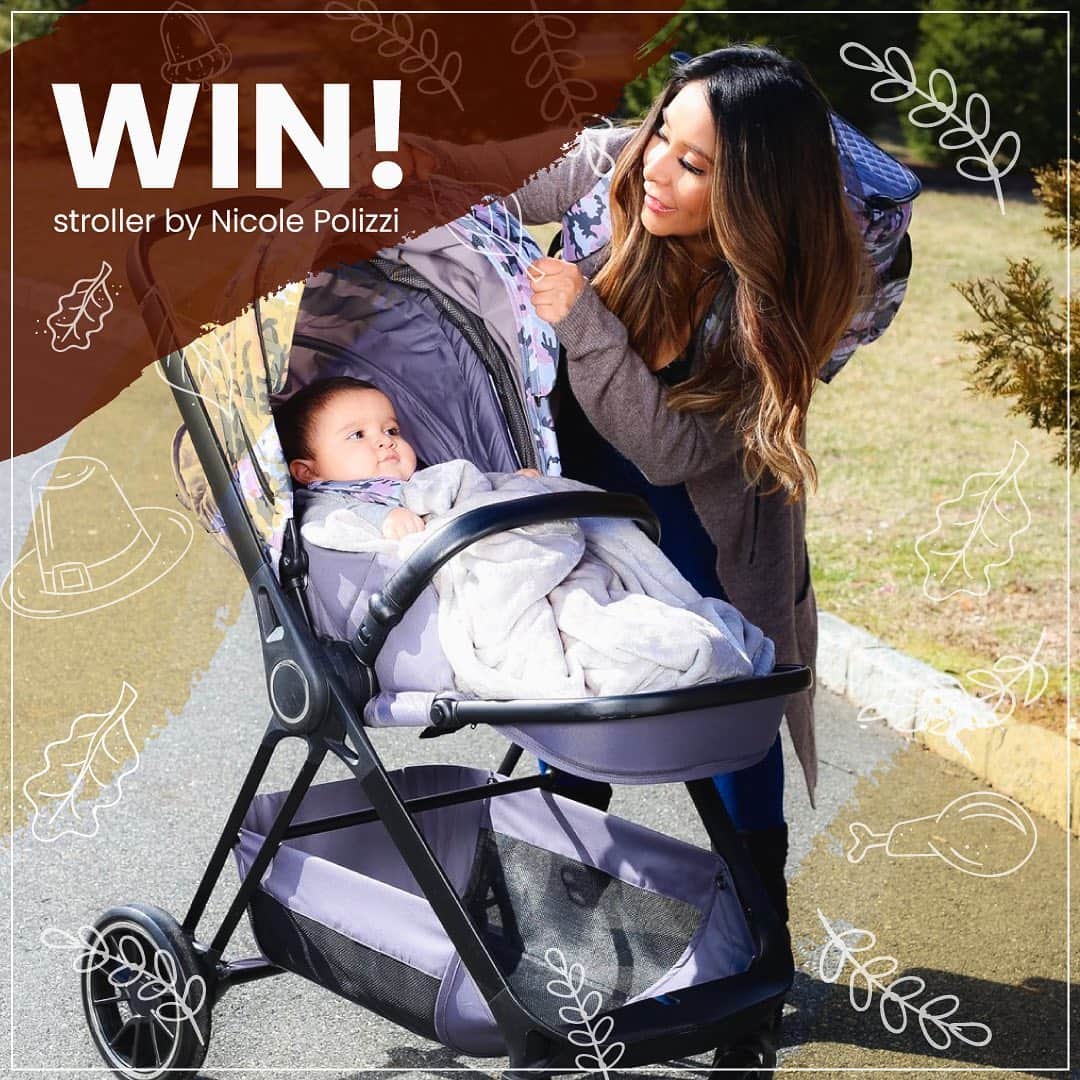 ニコール・ ポリッツィのインスタグラム：「GIVEAWAY!!! 💛 Thanksgiving is fast approaching, and to show my gratitude to all you AMAZING MAWMAS, I'm giving you the chance to WIN this Camouflage Victoria stroller & matching Diaper Bag from my range @yourbabiieofficial🥰🥰To win, all you have to do is...   🍂 Head over to @yourbabiieofficial & LIKE the competition post  🍂 Tag a Mawma you are thankful for in the comments  🍂 Share to your stories & tag @yourbabiieofficial for an extra entry  Entries must be received by midnight on 11/26, and the winner will be announced by @yourbabiieofficial in their stories at 9am PST on 11/27......Good luck! 🔥🖤  #yourbabiie #mawma #competition #giveaway #stroller #diaperbag #babygear #victoria #camouflage #win #friendship #gratitude #thanksgiving」
