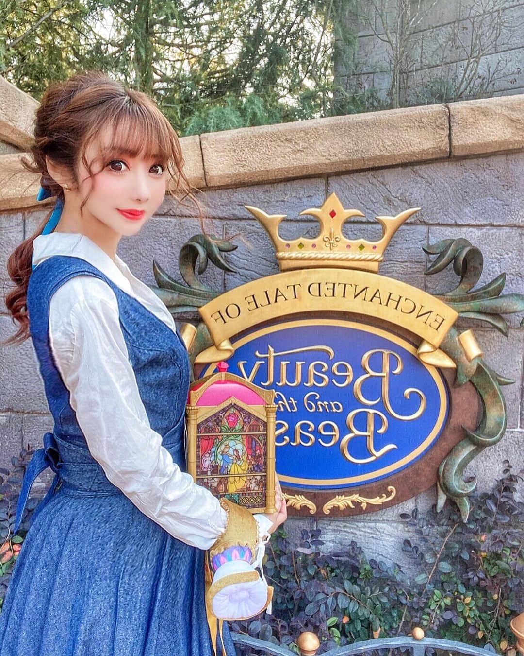 一條りおなさんのインスタグラム写真 一條りおなinstagram Beauty And The Beast Disney Disneyland Beautyandthebeast Belle 美女と野獣 町娘ベル ベルコーデ チップ 11月19日 17時53分 Riona I