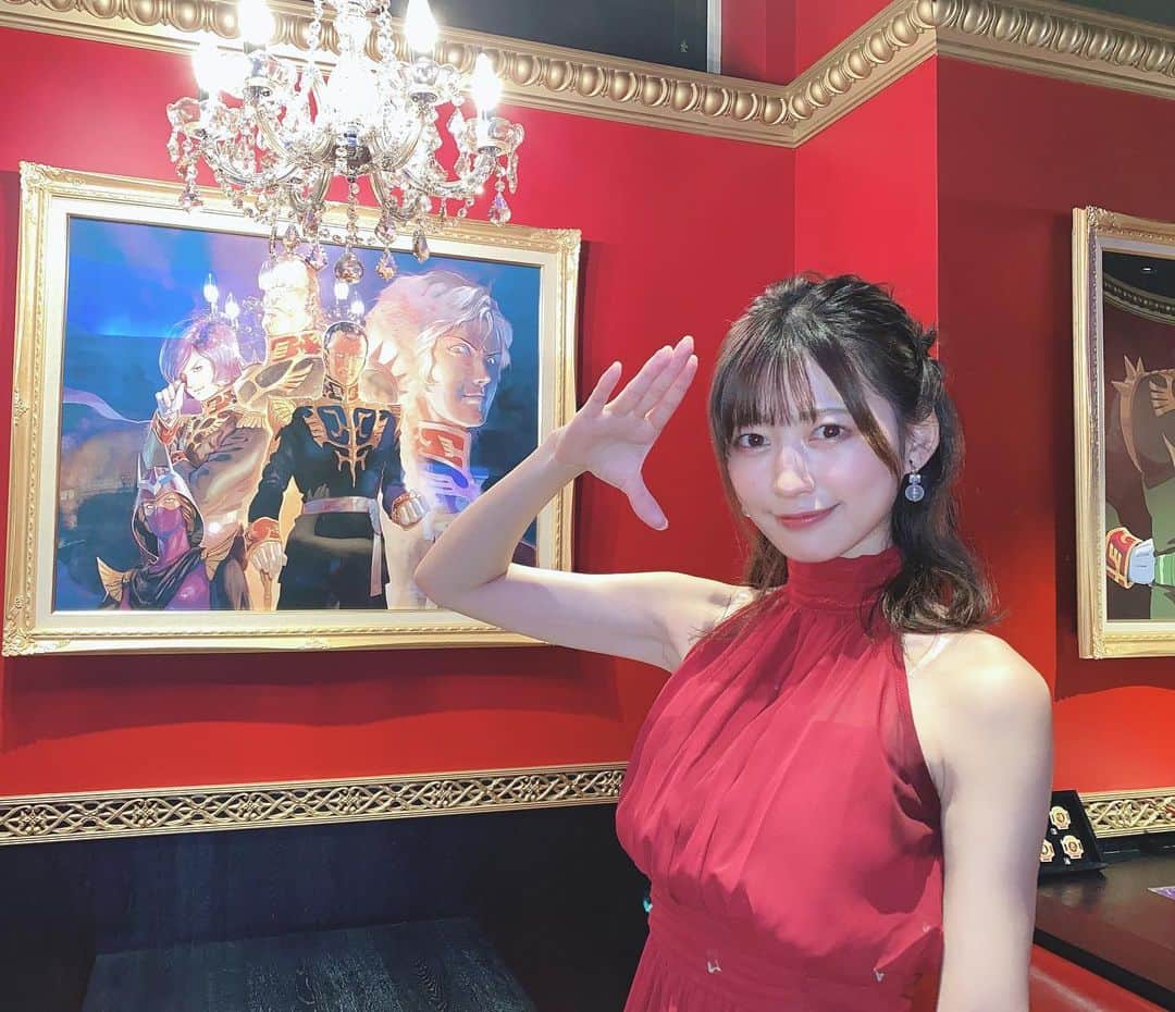 空野青空のインスタグラム：「今週末はまたまた #ガンダムカフェ にてトークプログラムに出撃させていただきます✨  前回も夢心地だったのに、2度もお邪魔できるなんて…運を使い果たしてしまわないようにしなければ( •́ .̫ •̀ )  チケット発売中なので、詳しくはストーリーをチェック🤘😎🤘 はなてゃも一緒だお〜〜🌸  #ガンダムカフェ #ガンダムカフェ秋葉原店 #トークイベント #機動戦士ガンダム #gundamcafe #秋葉原 #akihabara #akiba #単独戦闘型アイドル #ソロアイドル #ARCANAPROJECT #GUNDAM #ZEON #ジオン公国軍 #あおにゃん #空野青空 #あおねコス #ドレス #衣装 #cosplay #ガンダムoo」